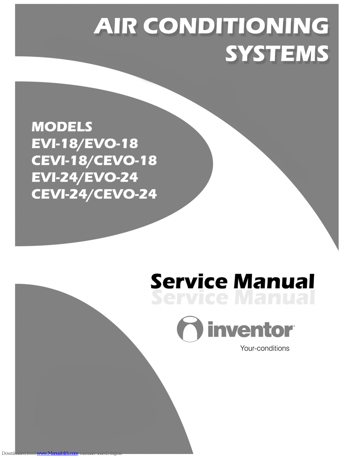 INVENTOR EVI-18, EVO-18, EVO-24, CEVI-24, CEVO-24 Service Manual