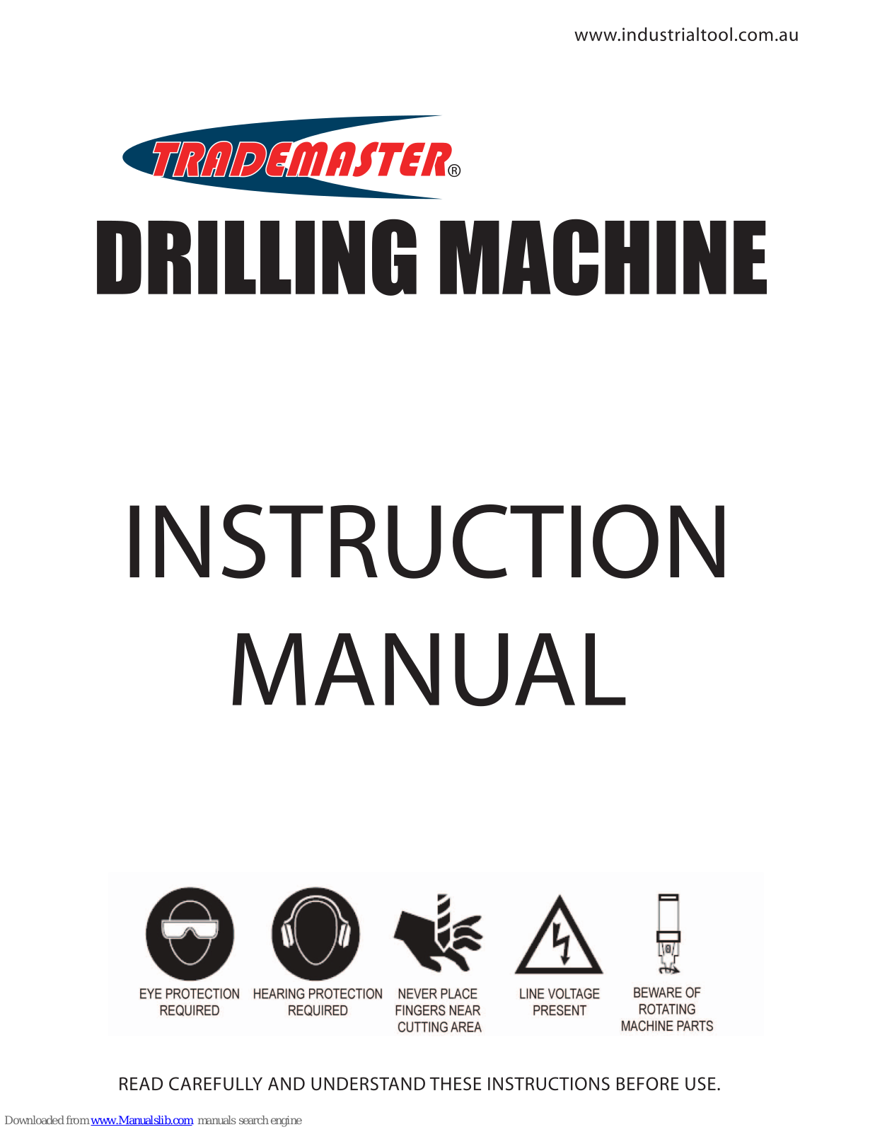 Trademaster TDB0813, TDB1316, TDB1416, TDB1013, TDF1316 Instruction Manual