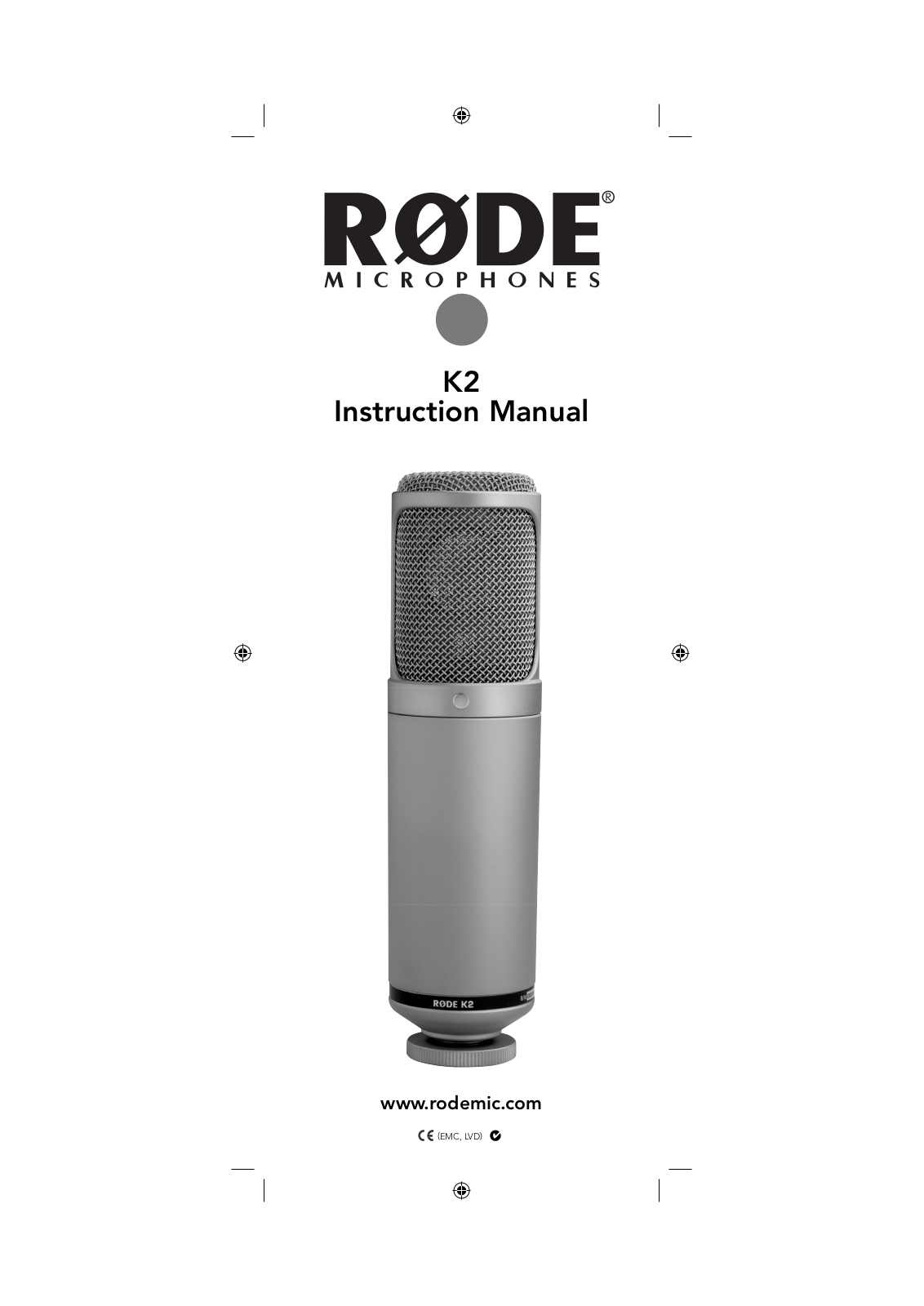 RODE Microphones K2 User Manual