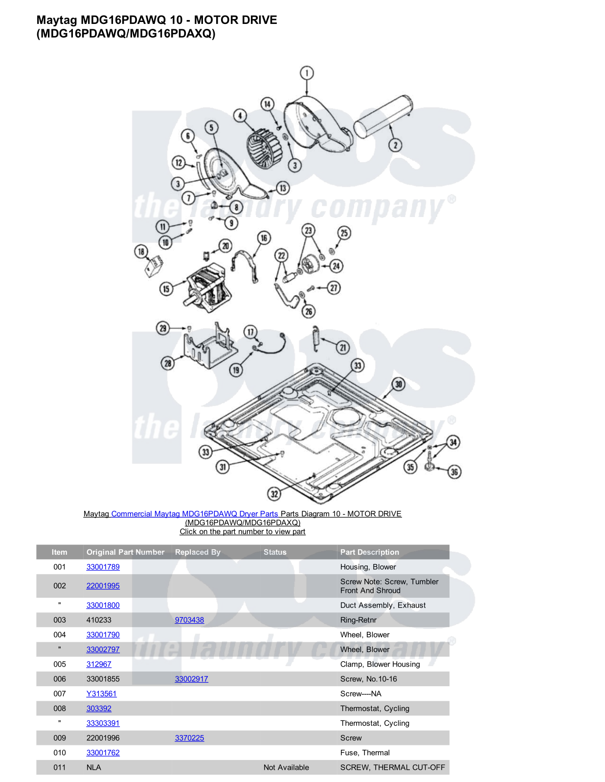 Maytag MDG16PDAWQ Parts Diagram