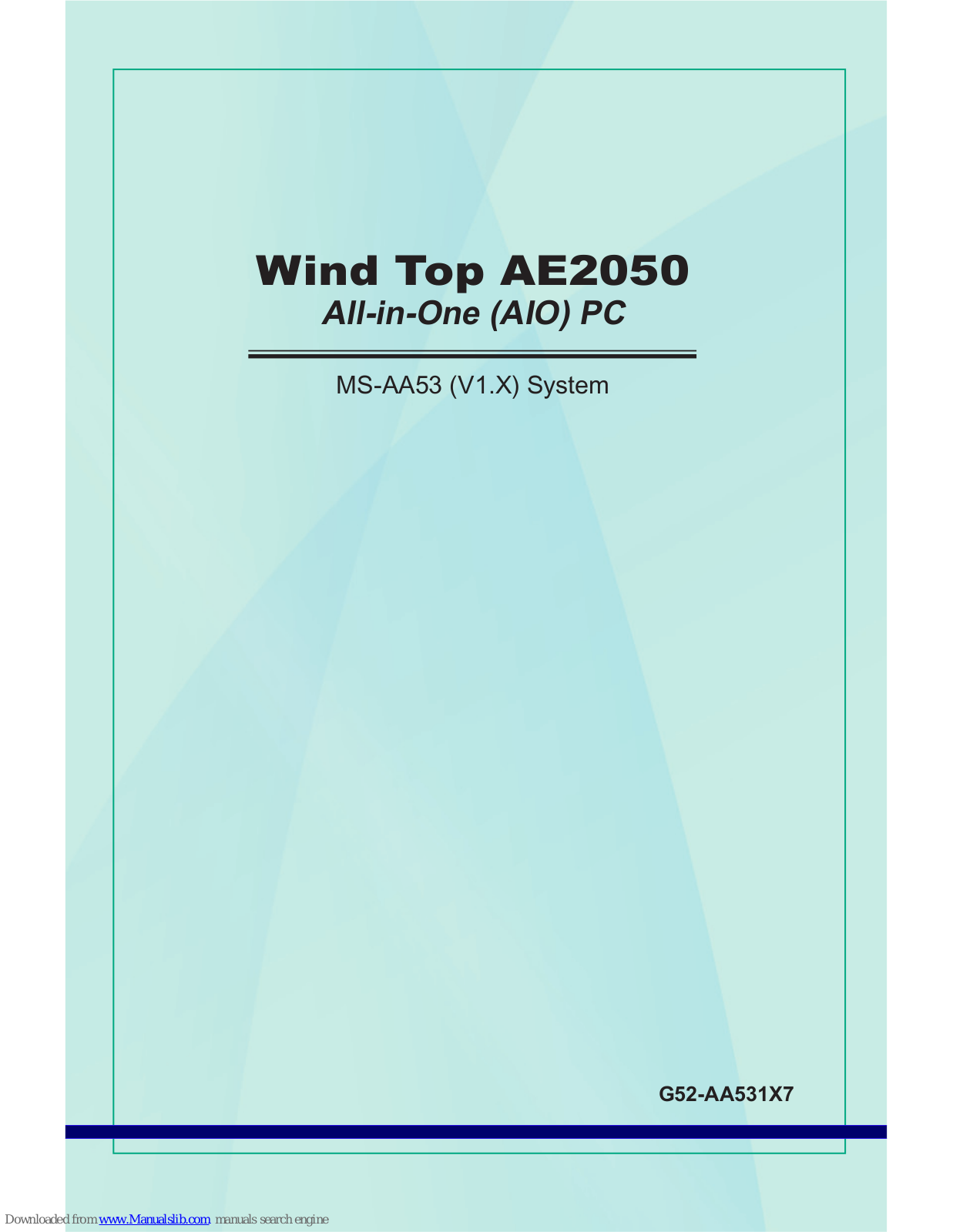 MSI AE2050, Wind Top AE2050 User Manual