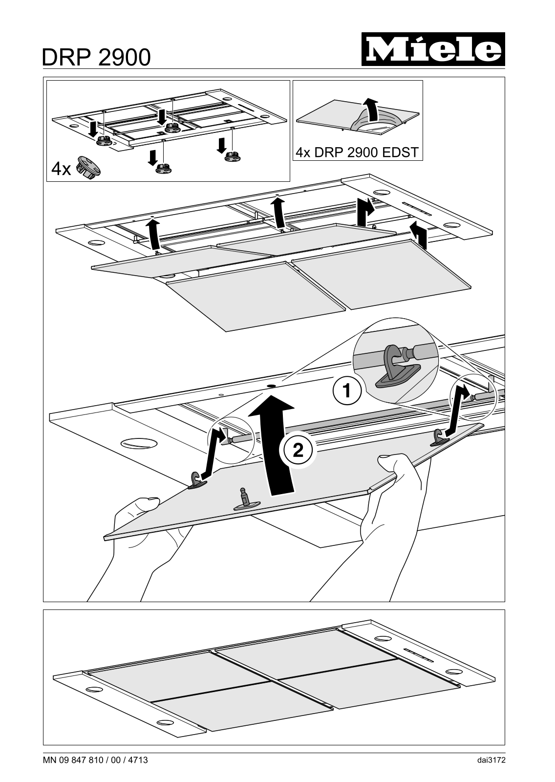 Miele DRP2900 Installation Plan