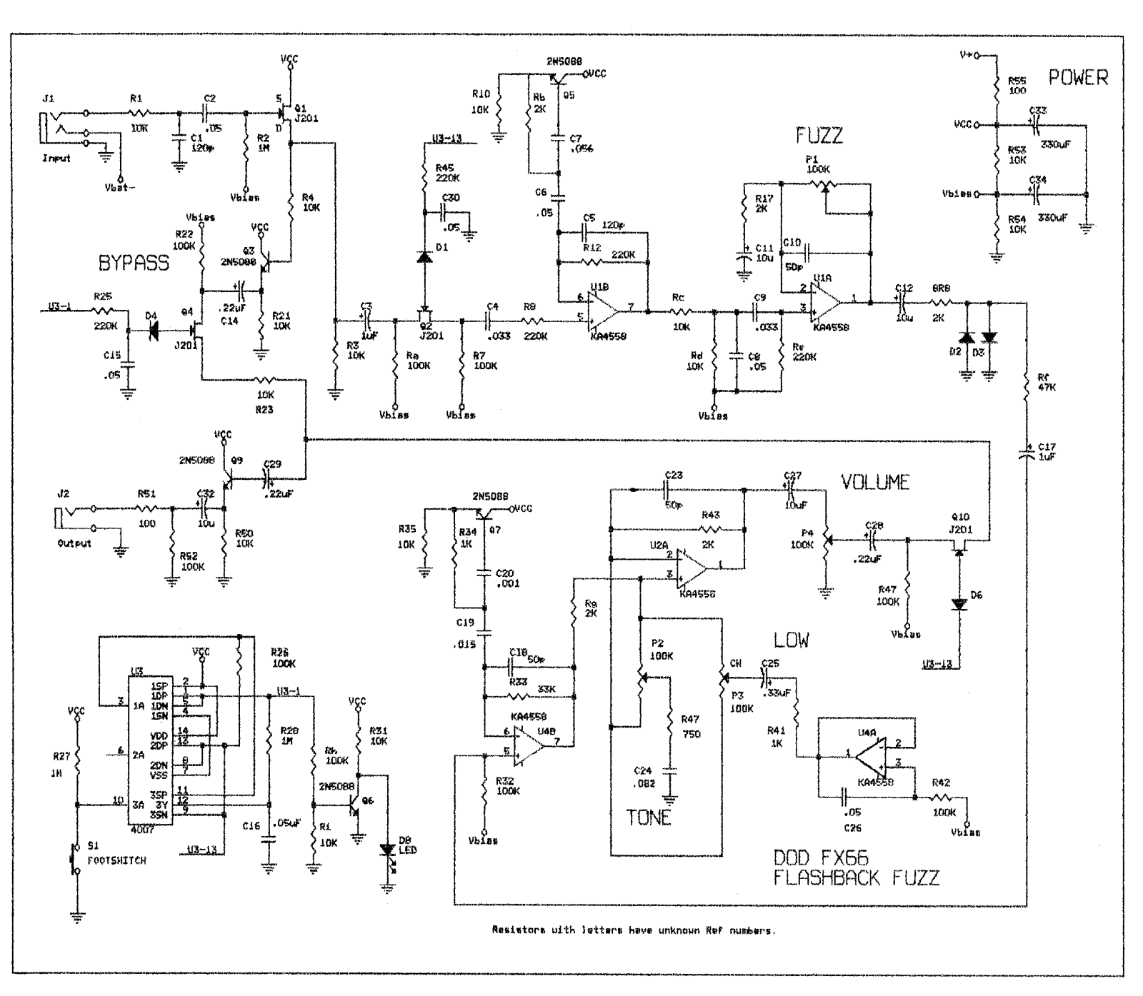 Dod fx66 schematic