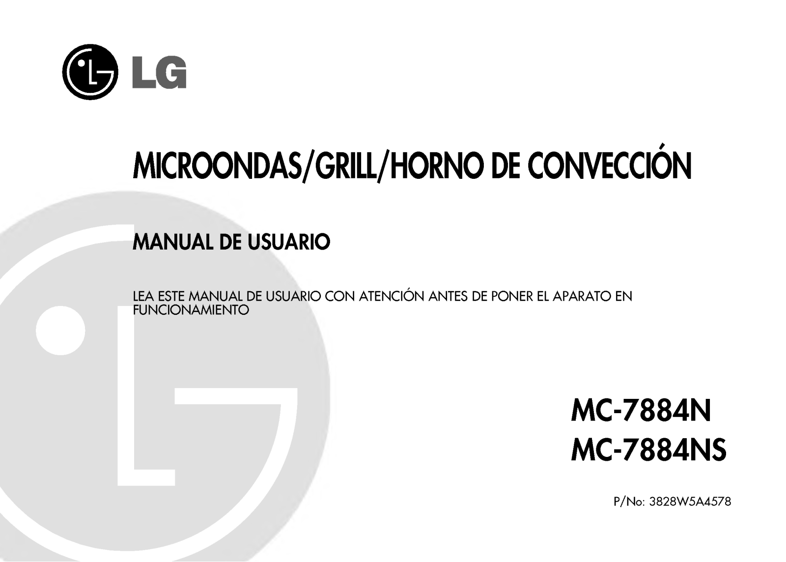 Lg MC-7884-NS User Manual