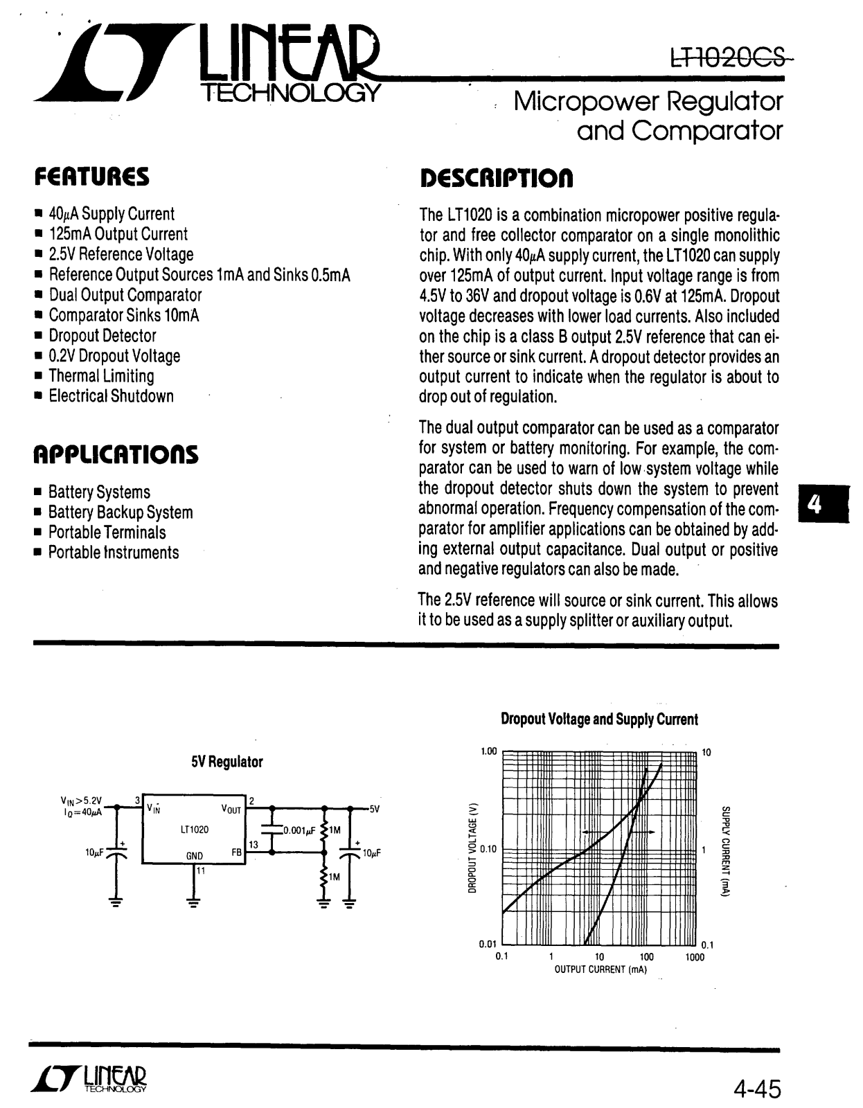 Linear Technology LT1020CS Datasheet