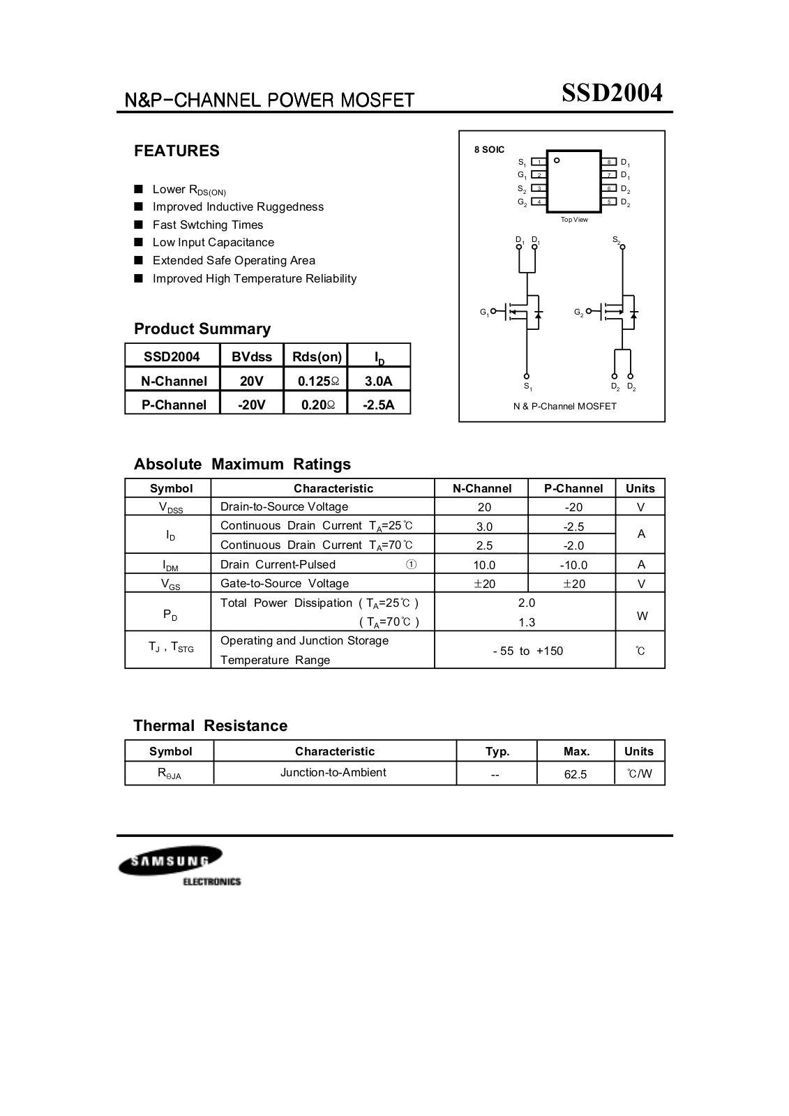 Samsung ssd2004 Datasheet - ManualMachine.com
