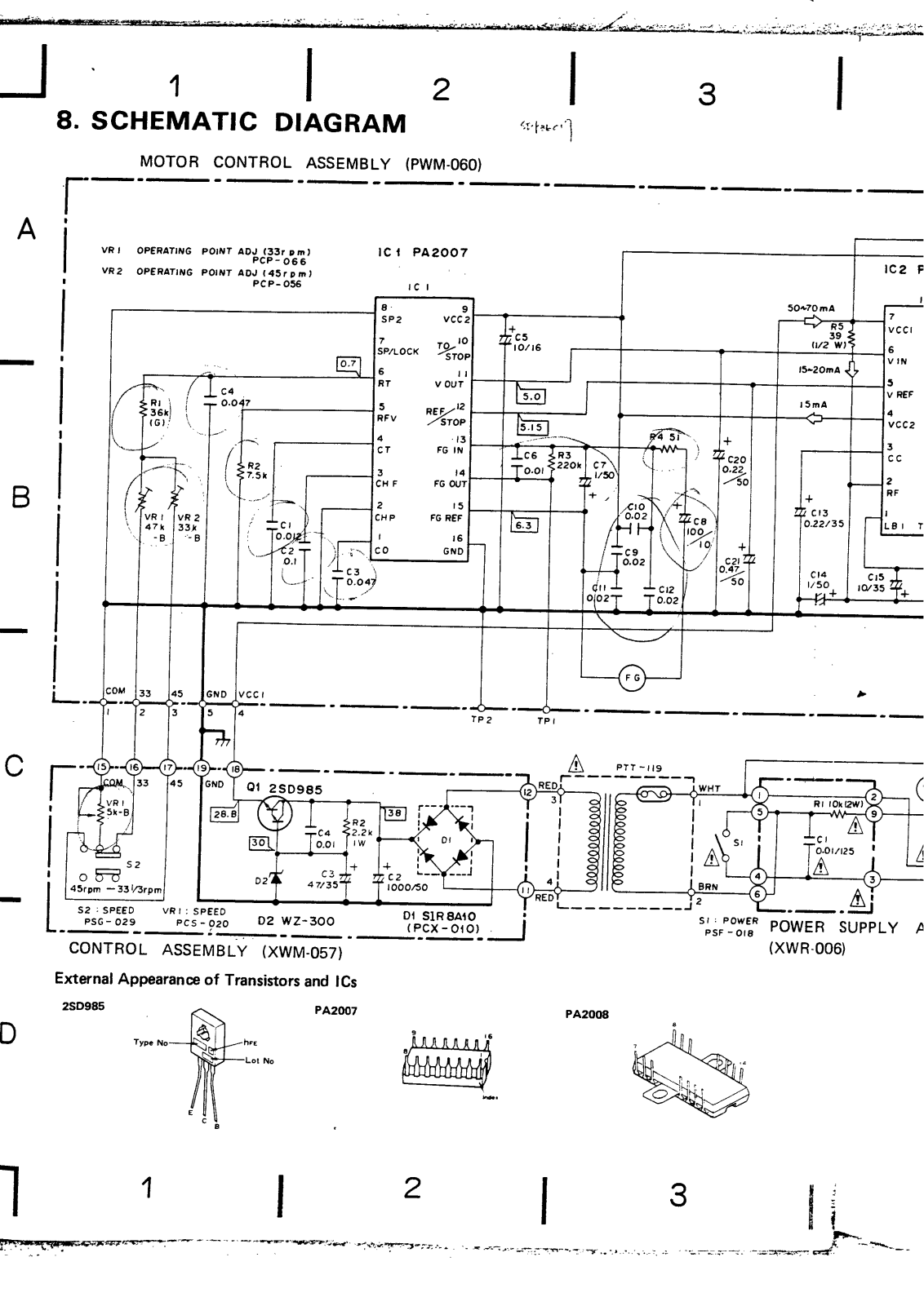 Pioneer PL-4 Schematic