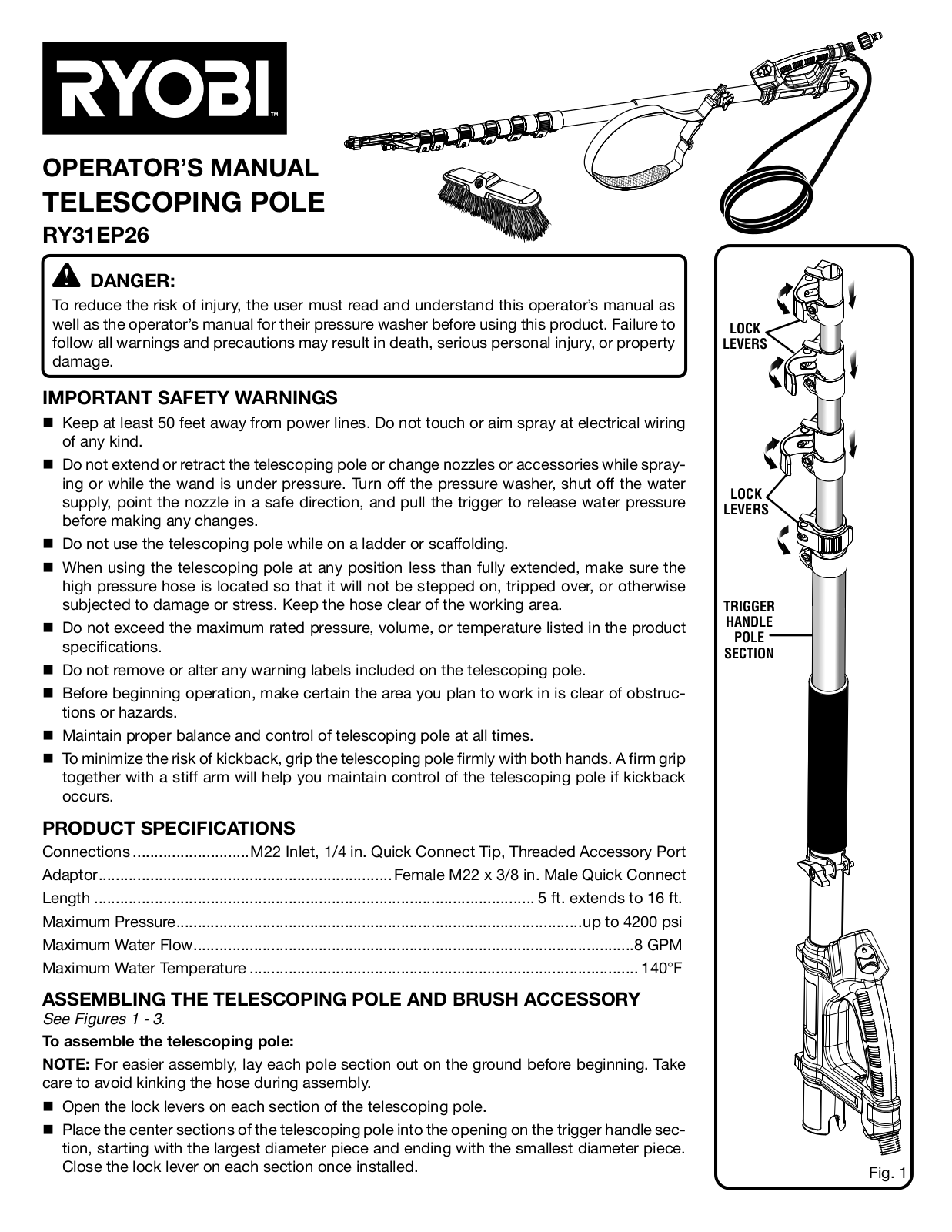 Ryobi RY31EP26 user guide - ManualMachine.com