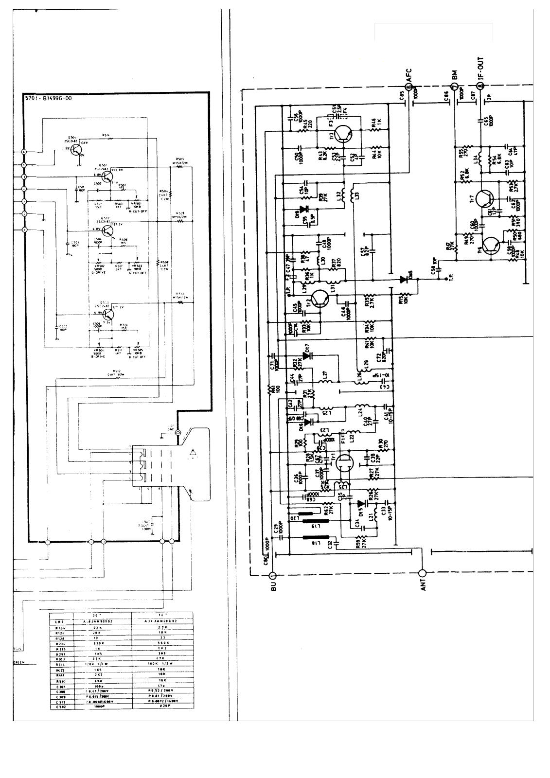 Matsui 1455, 1422 Schematic