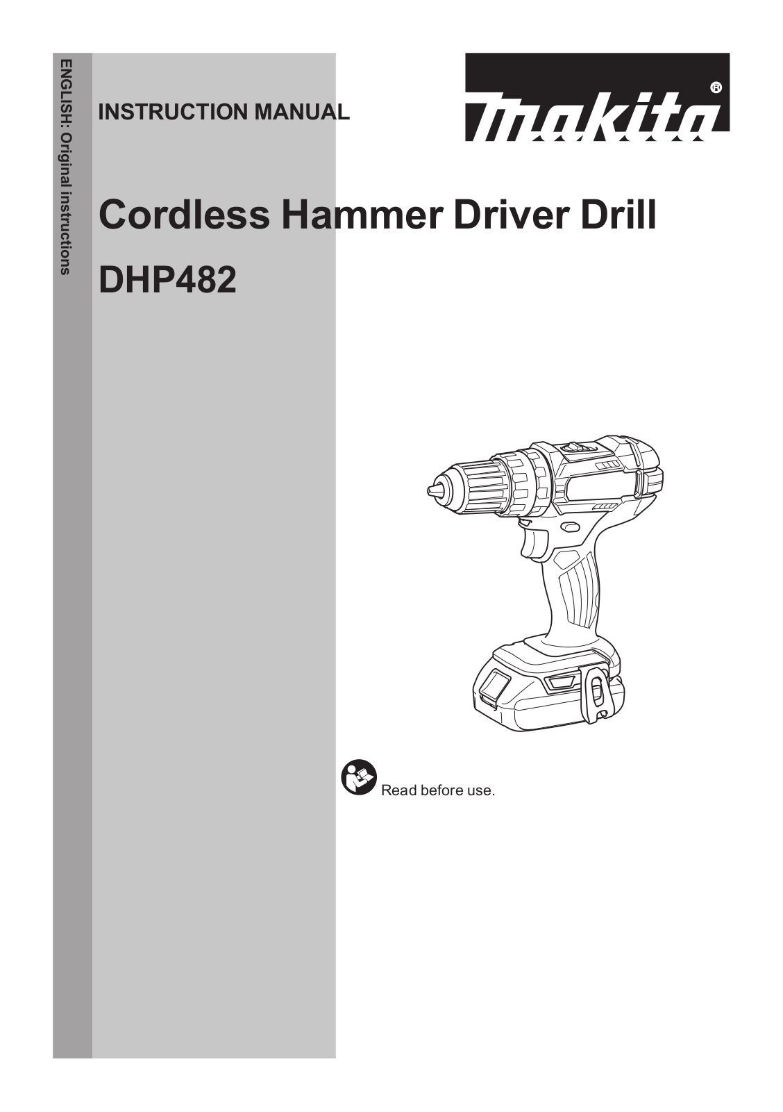 Makita DHP482RTWJ User Manual