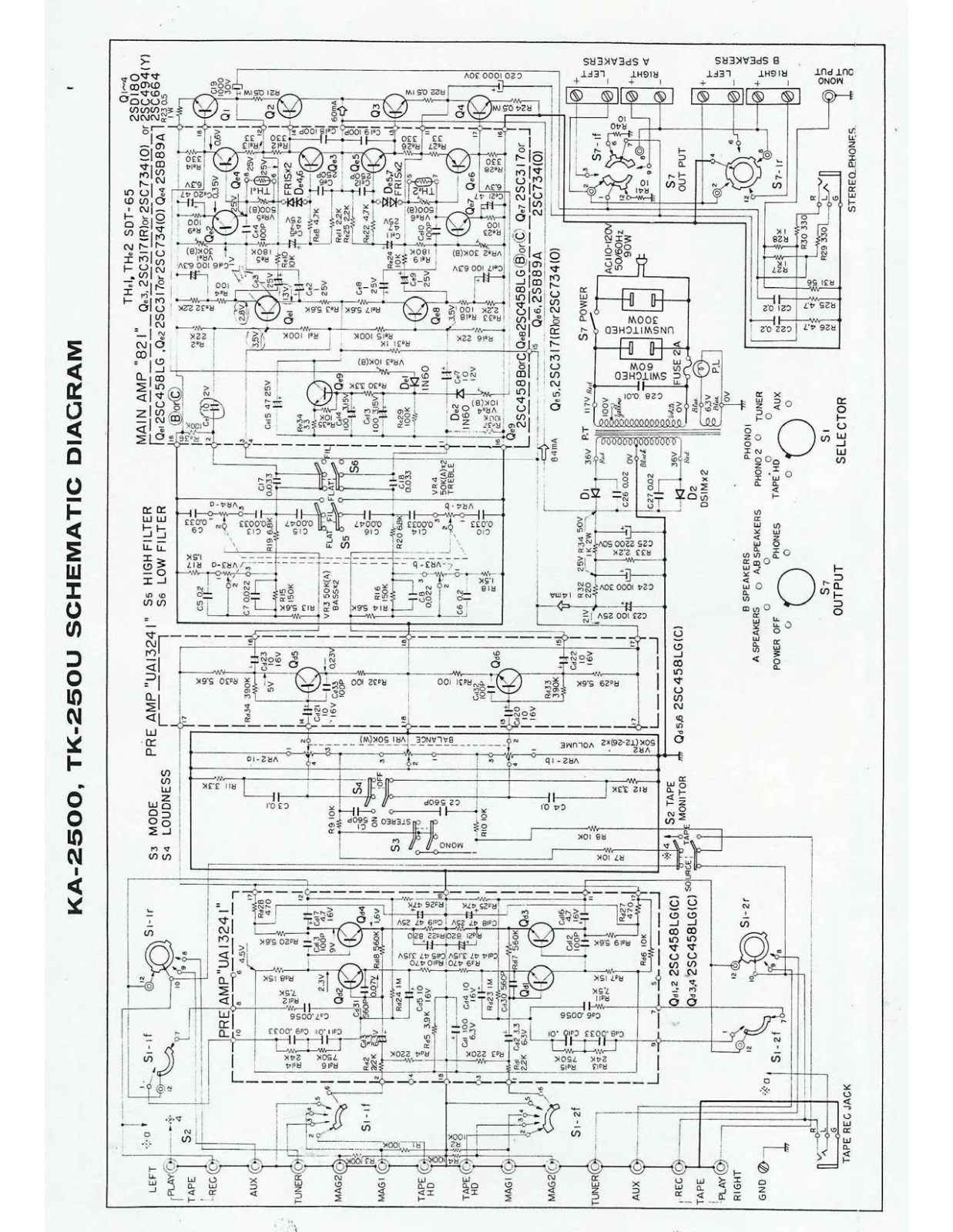 Kenwood TK-250-U Schematic