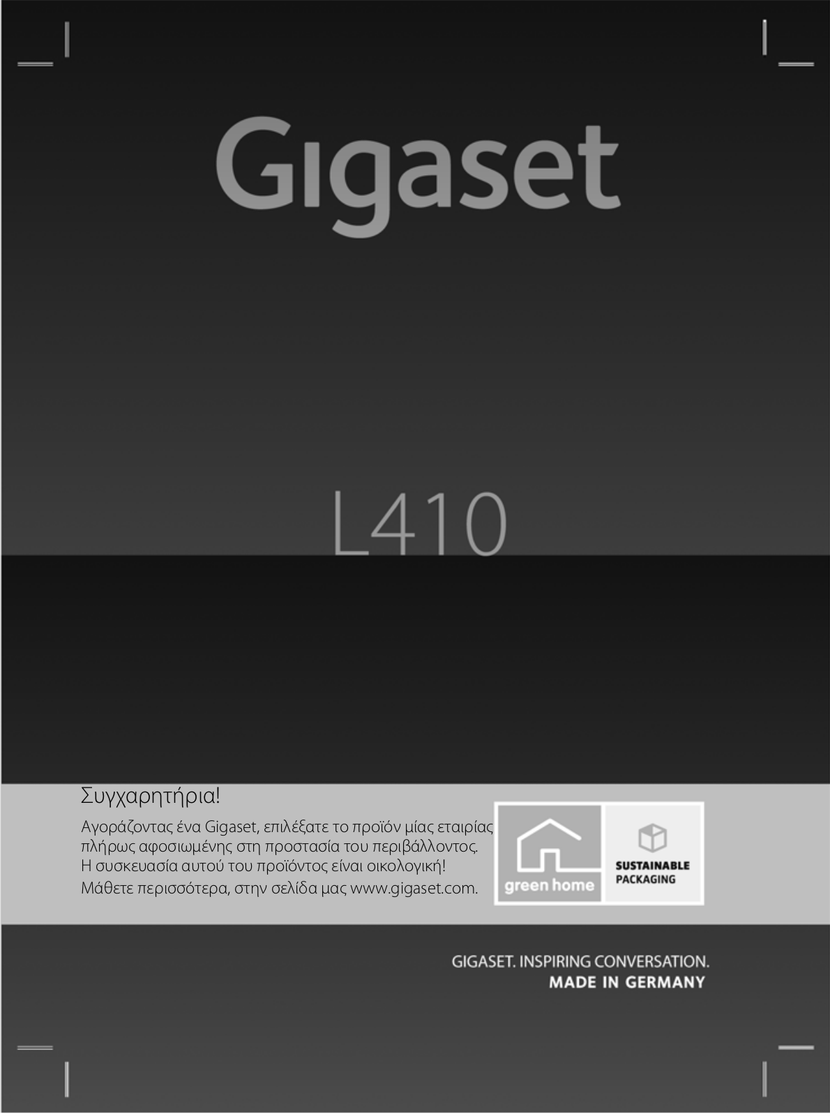 Siemens GIGASET L410 User Manual