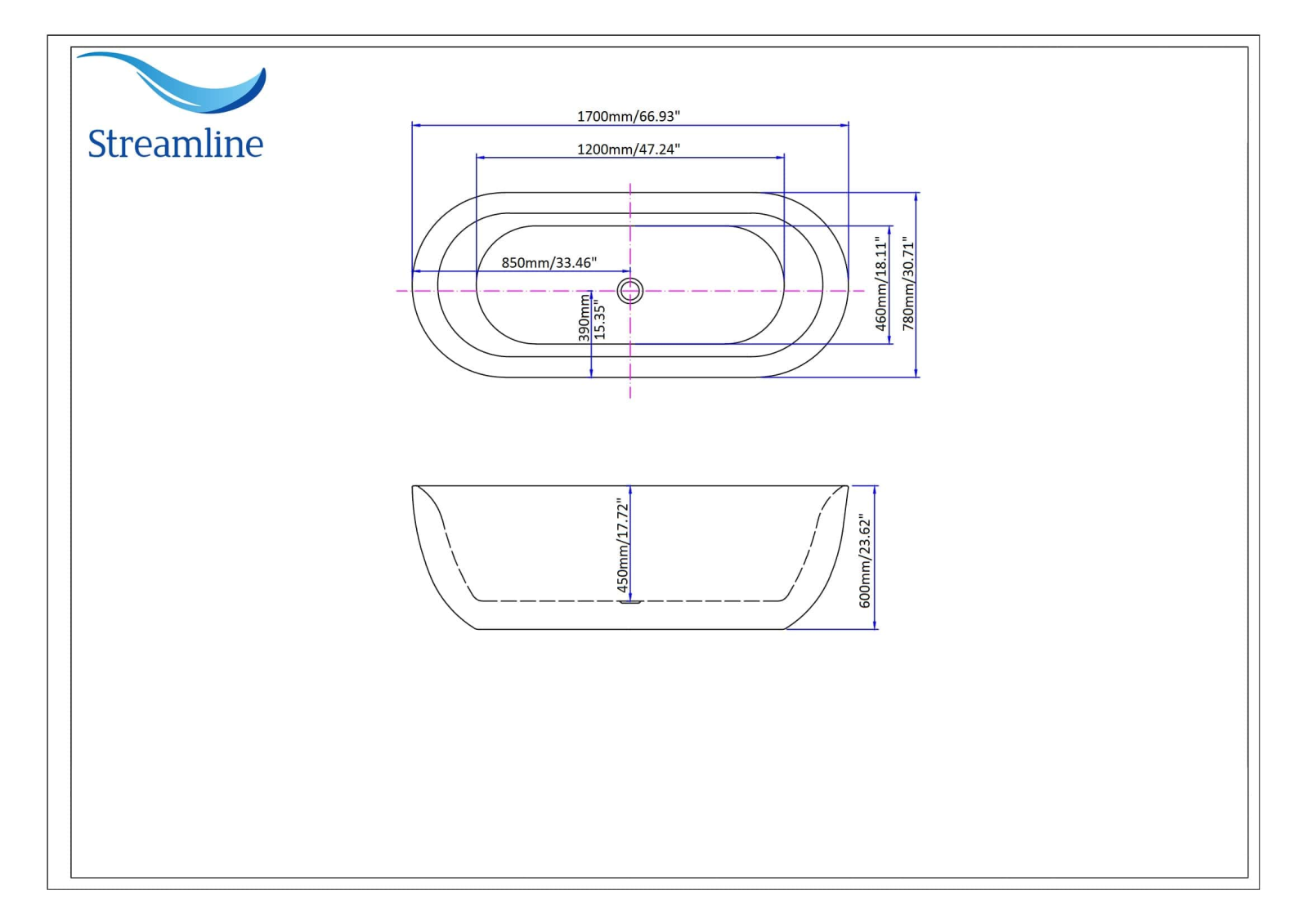 Streamline N80067FSWHFM Specifications