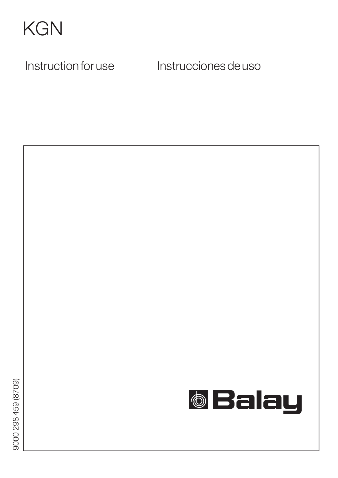 Balay 3KFP7665AD User Manual