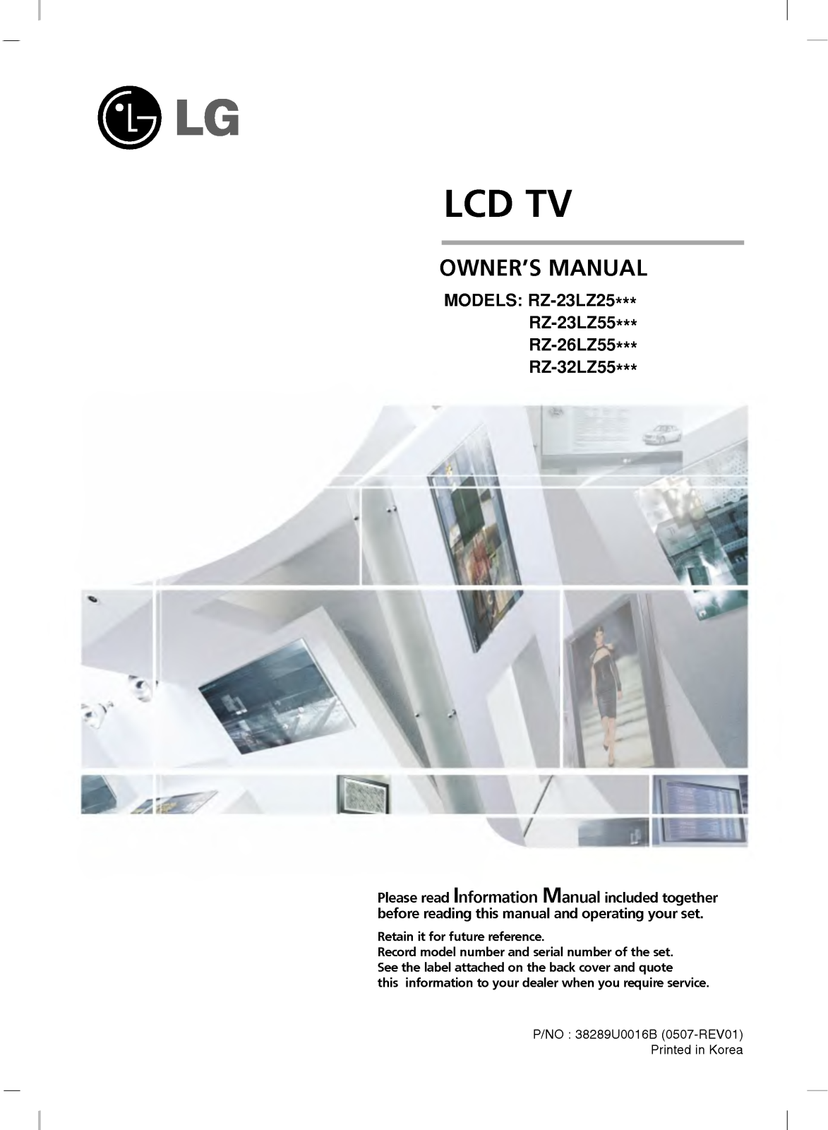 LG RZ-23LZ55 User Manual