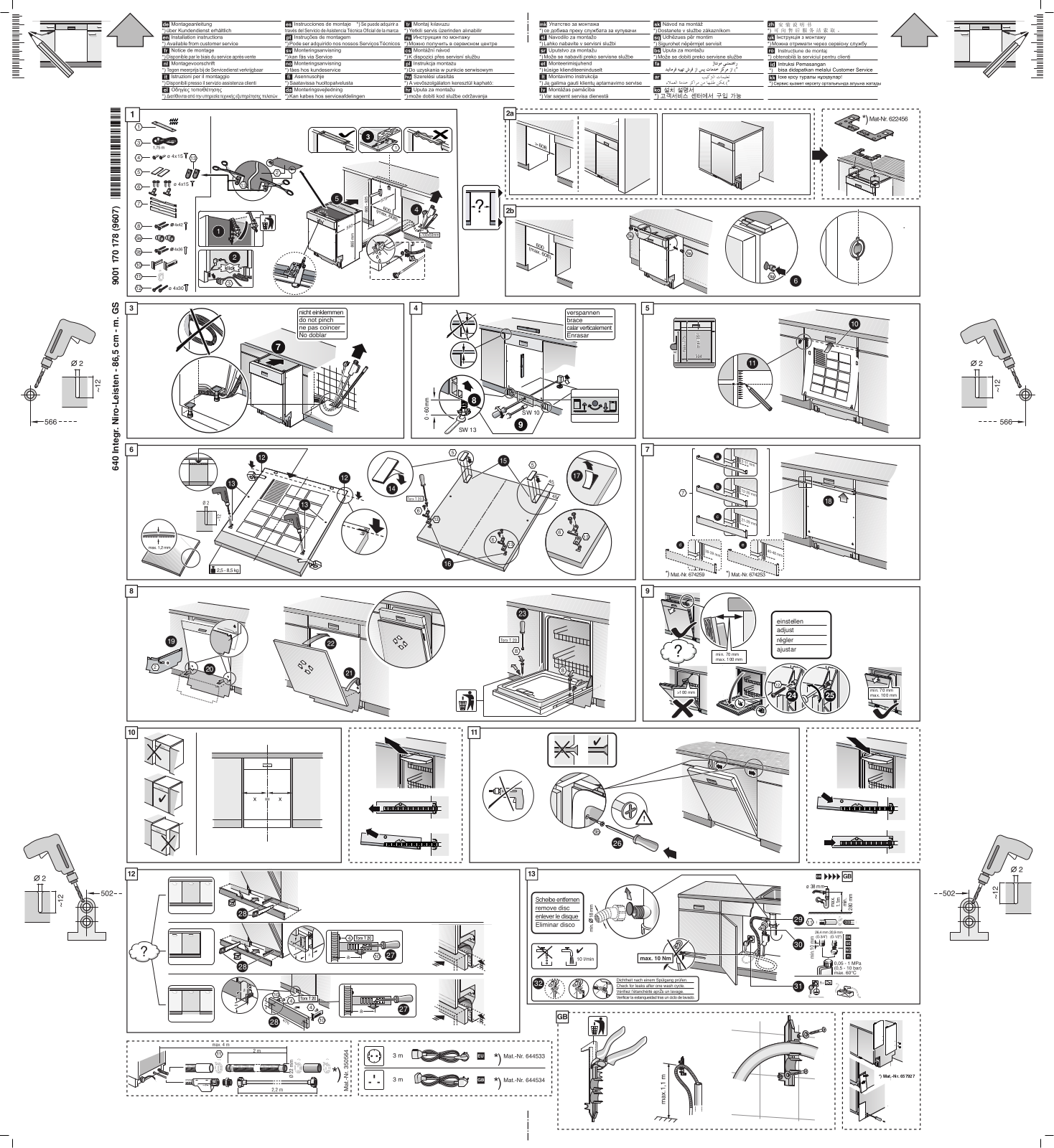 Gaggenau DI261-110 Installation Guide