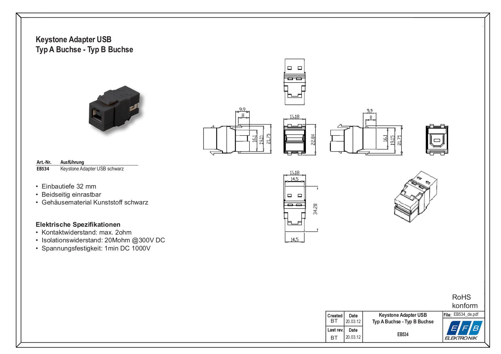 EFB-ELEKTRONIK KS EB534 Datasheet - ManualMachine.com