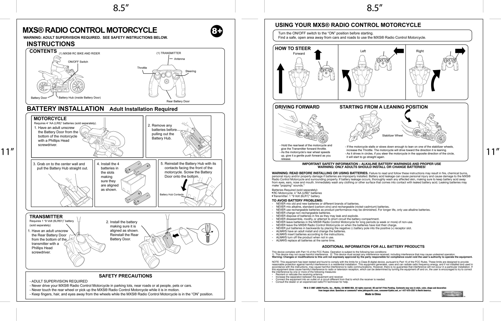 Jakks Pacific RC74045T27 Users Manual