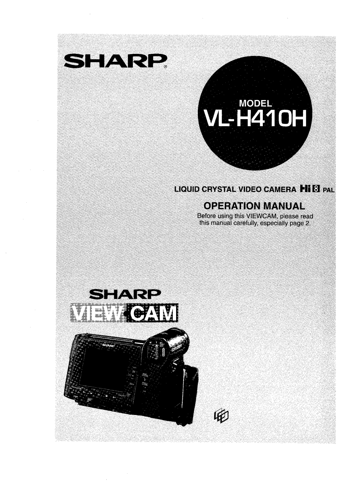 Sharp VL-H410H User Manual