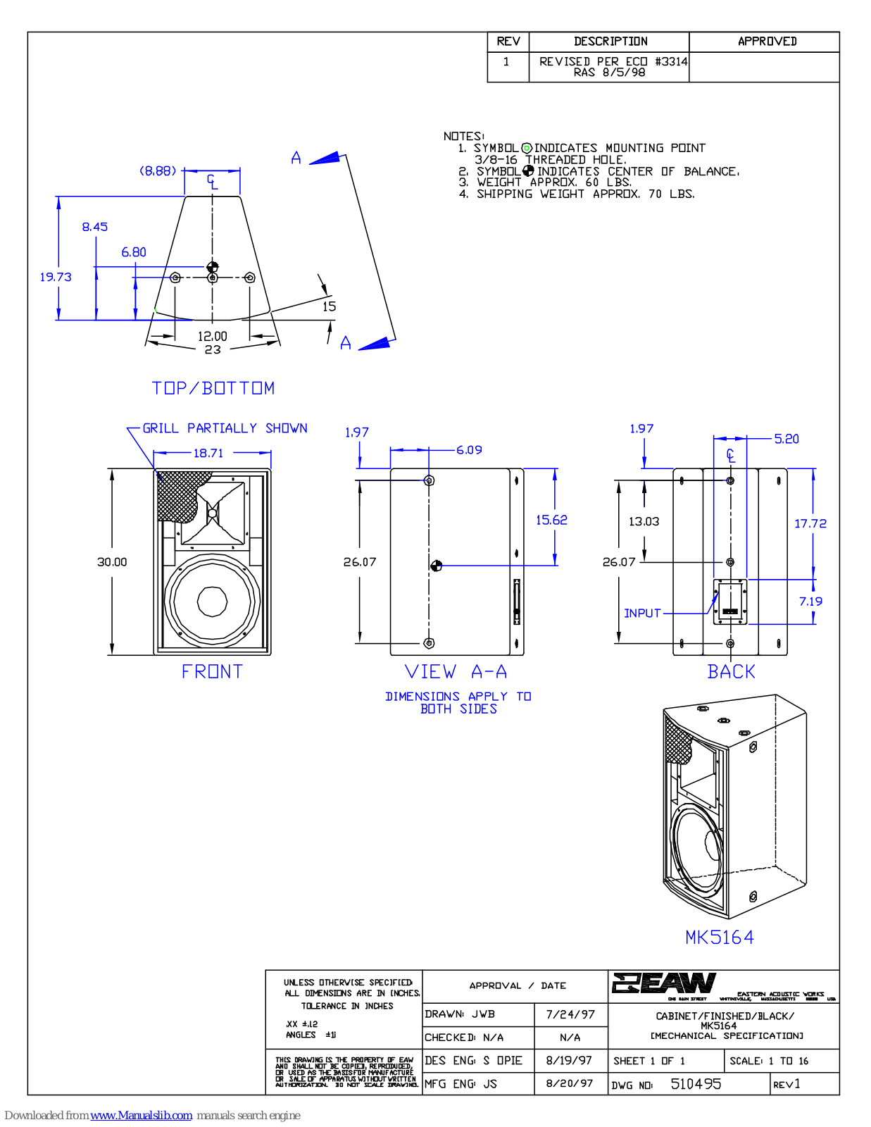 EAW MK5164 Description