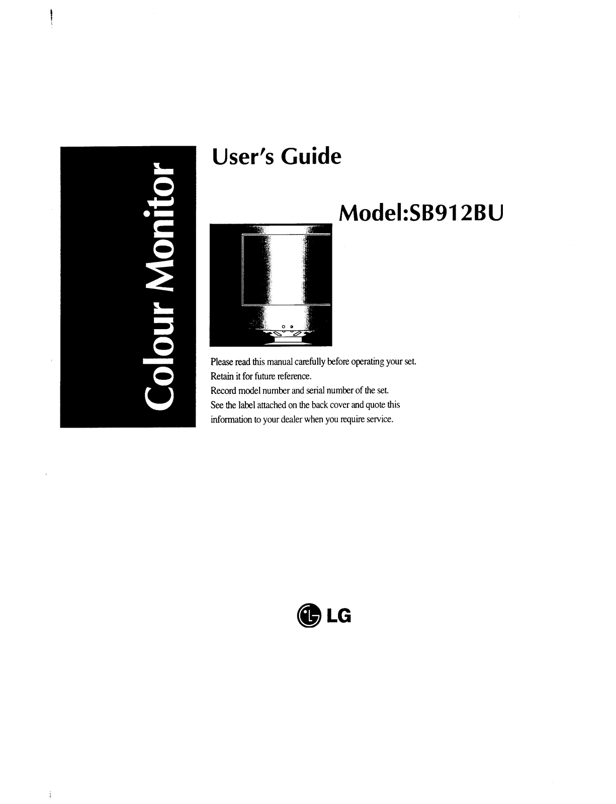 LG SB912B Users manual