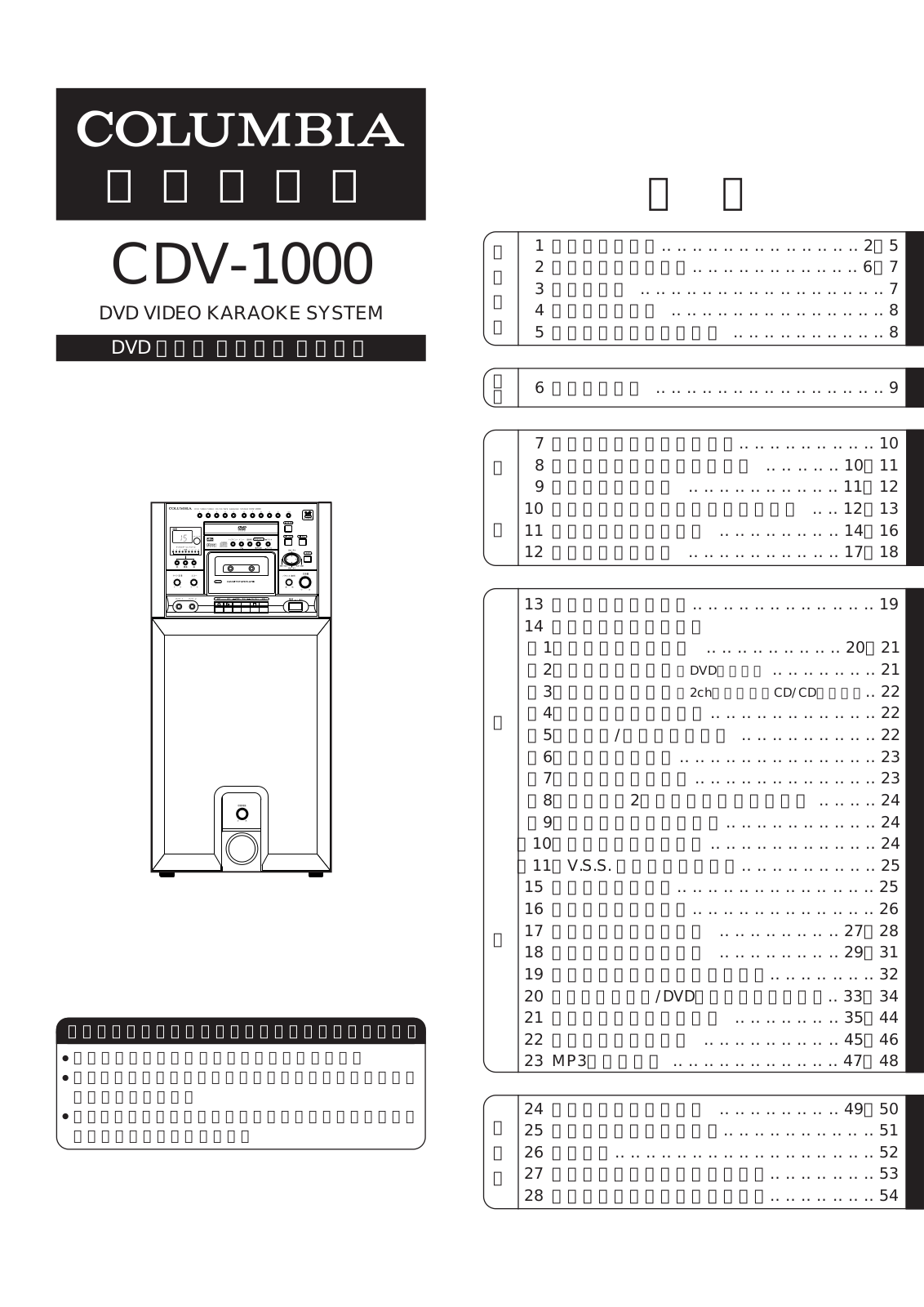 Denon CDV-1000 Owner's Manual