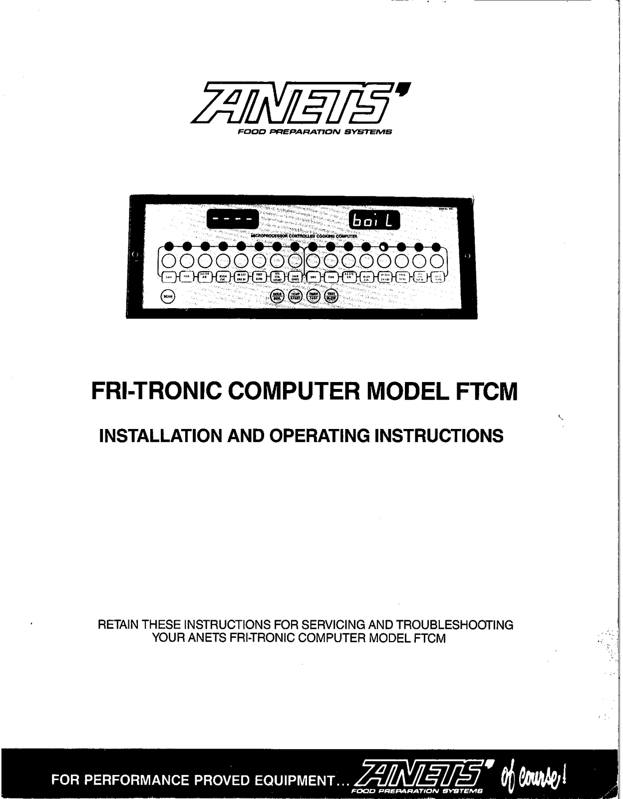 Anets FTCM Installation  Manual