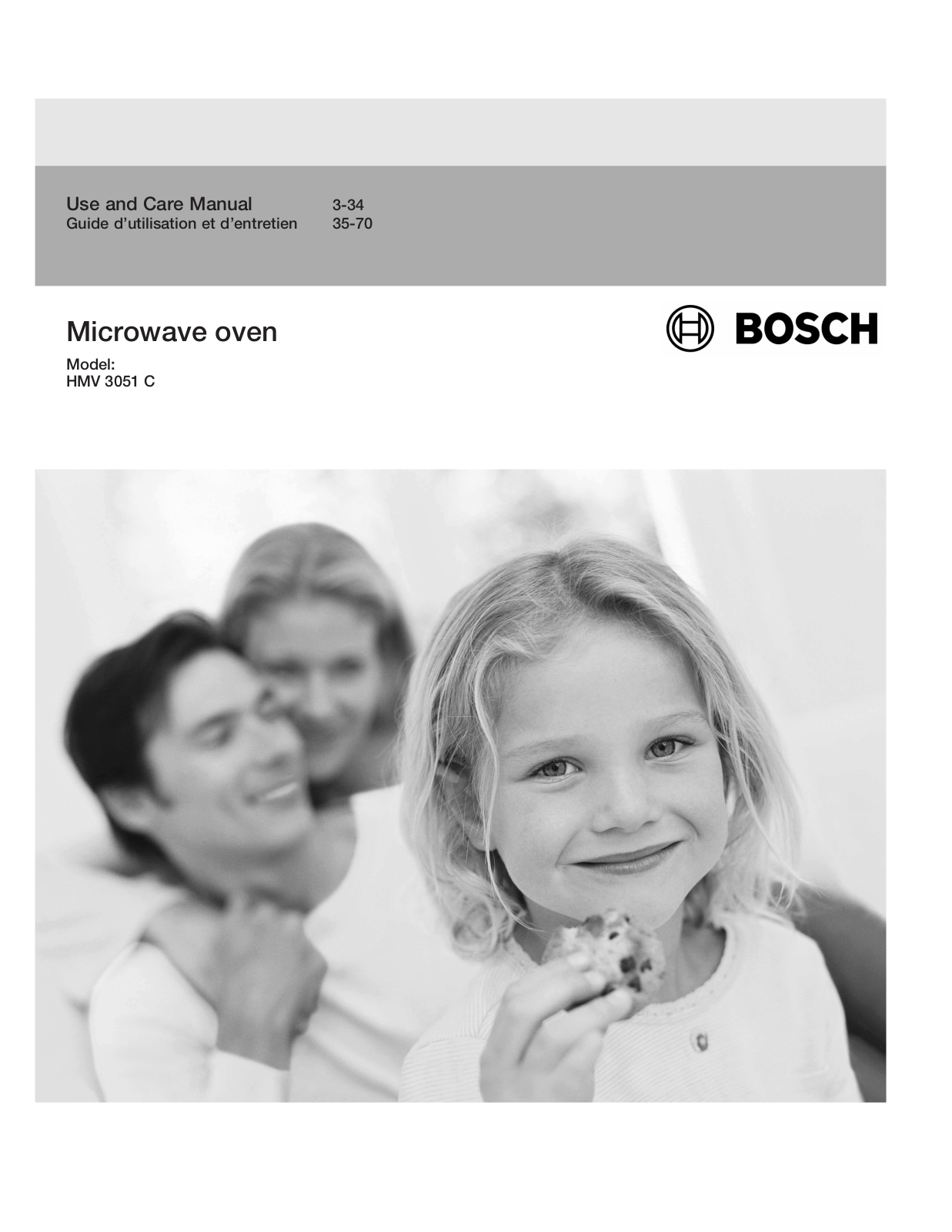 BOSCH HMV3051C User Manual