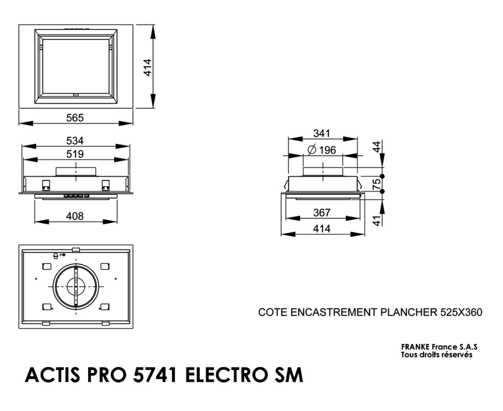 ROBLIN ACTIS PRO 5741 ELETRO SM User Manual