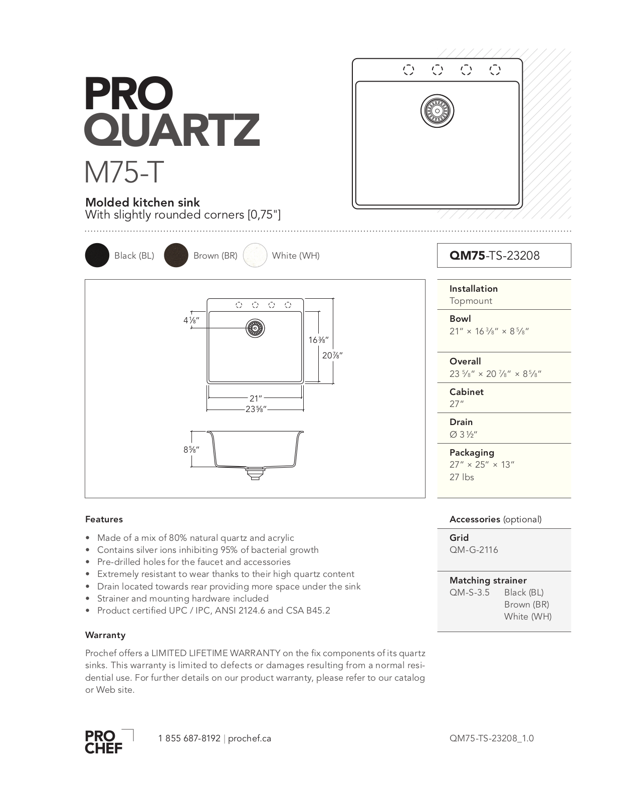 Julien QM75-TS-23208 User Manual