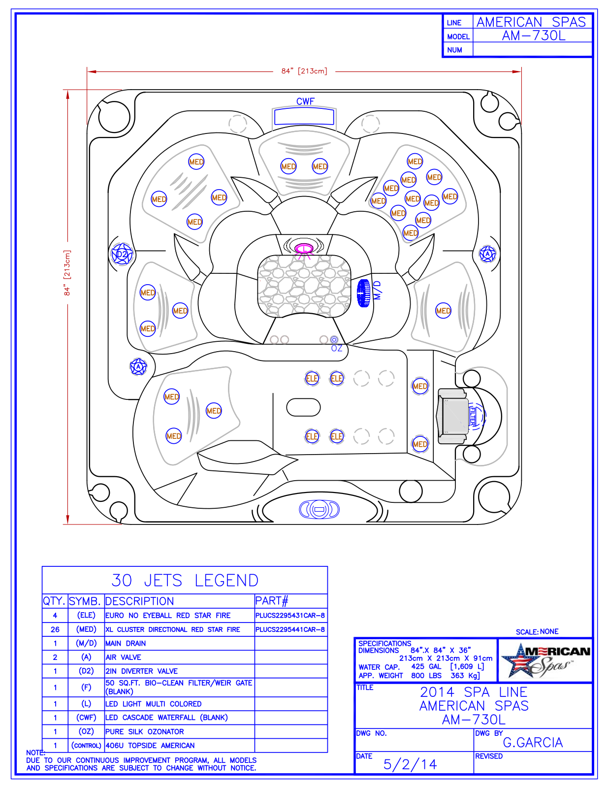 American Spas AMSP1005 Specifications - ManualMachine.com