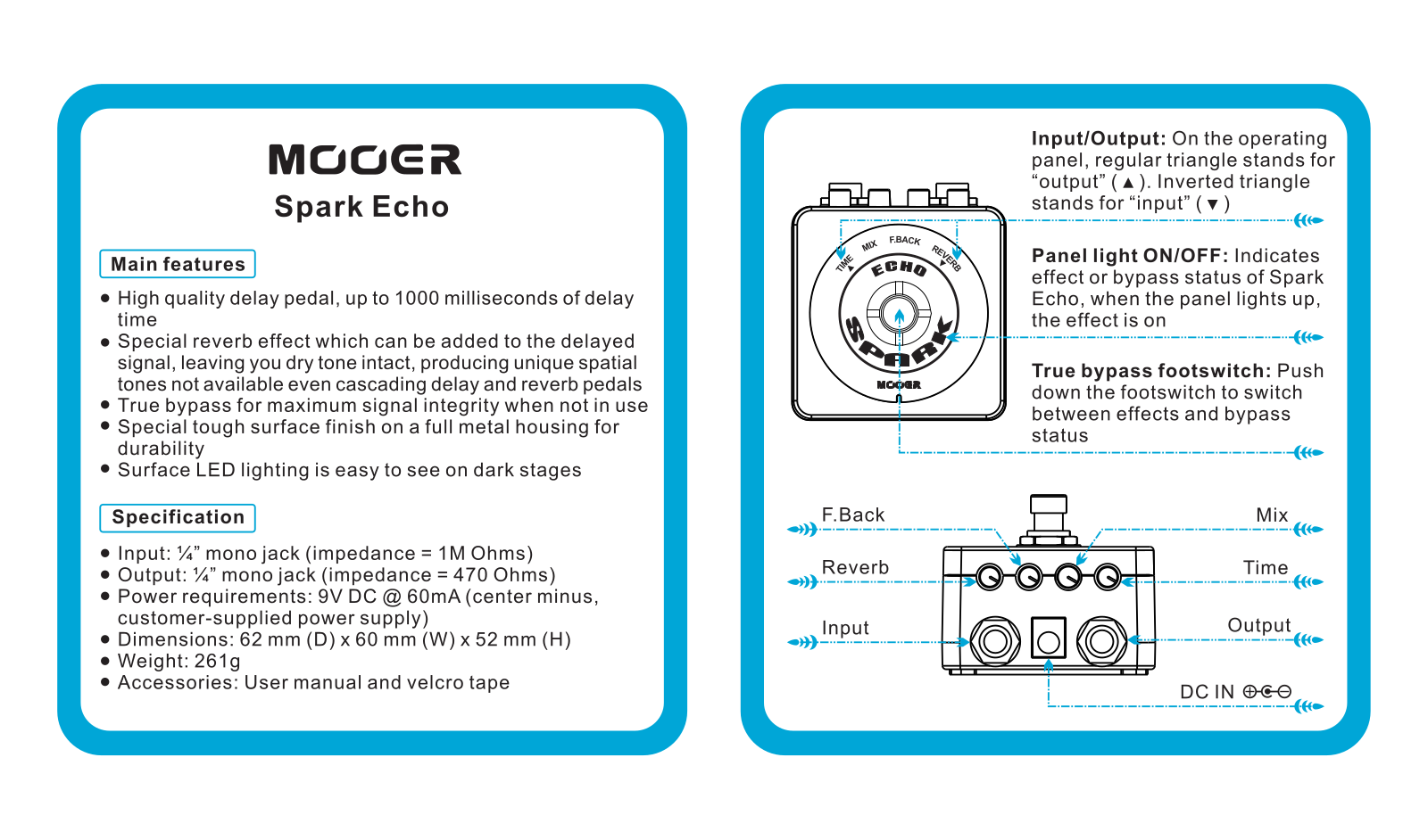 Mooer Spark Echo Owner`s Manual