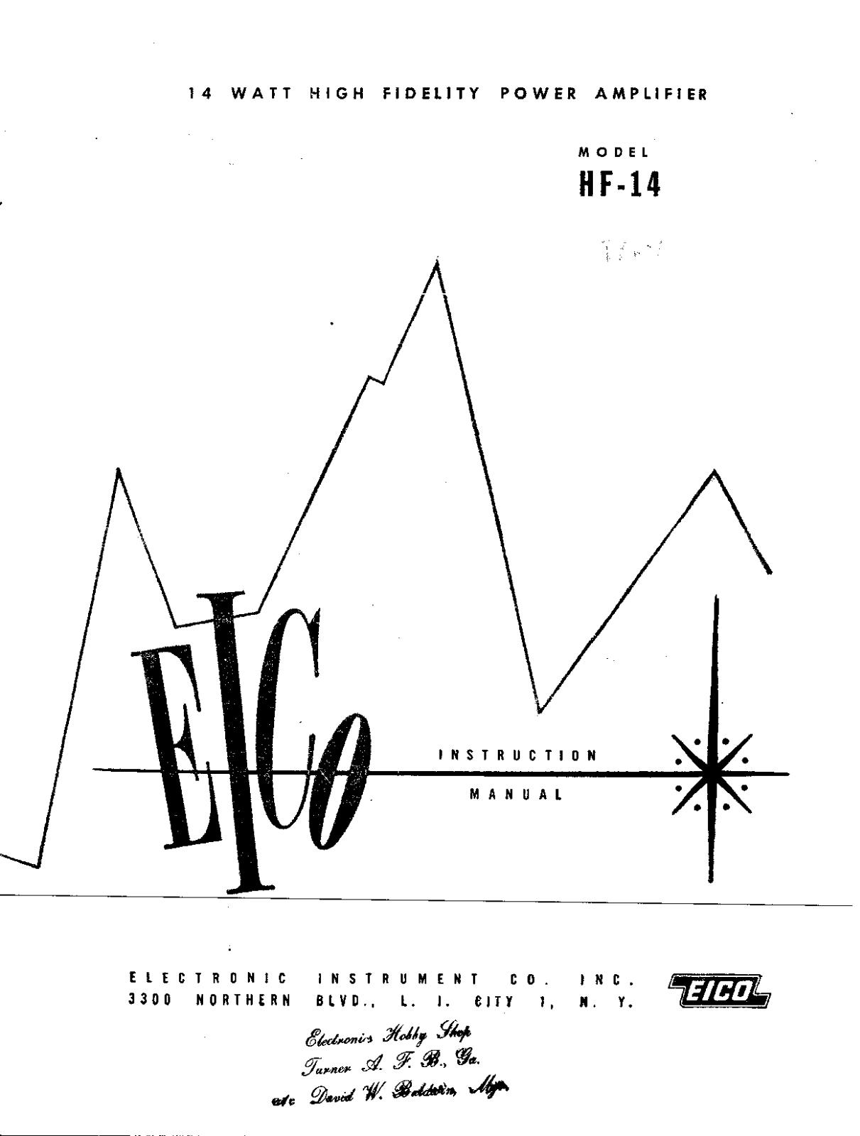 Eico HF-14 Service manual