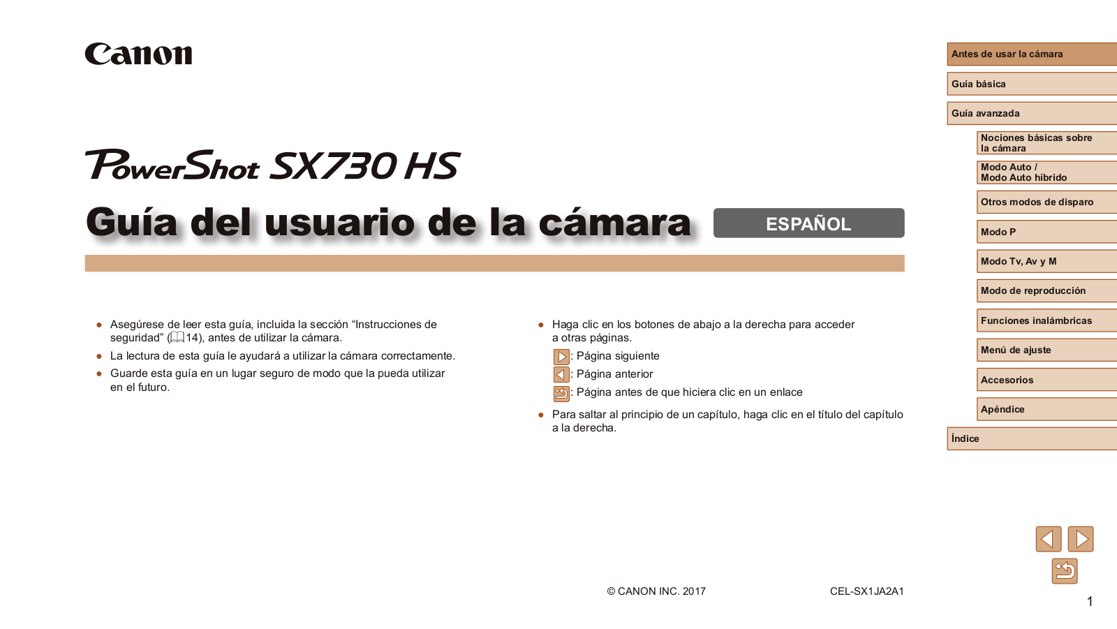 Canon SX730 HS Manual de Usuario