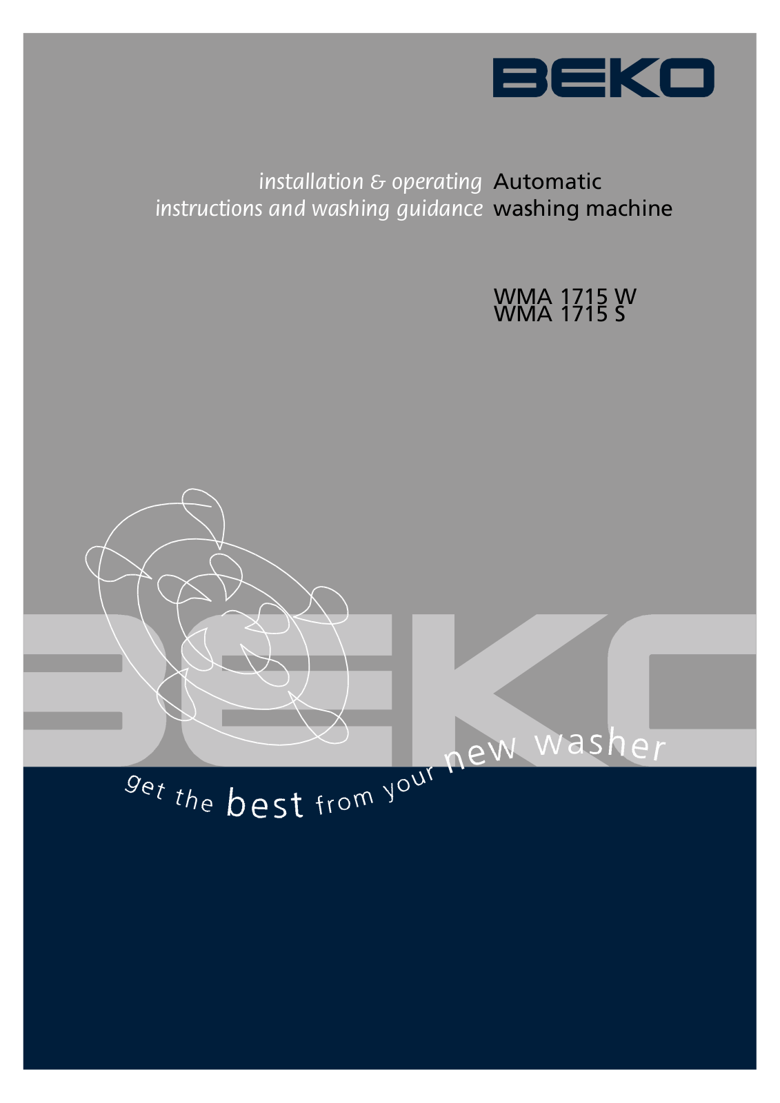 Beko WMA17151 User Manual