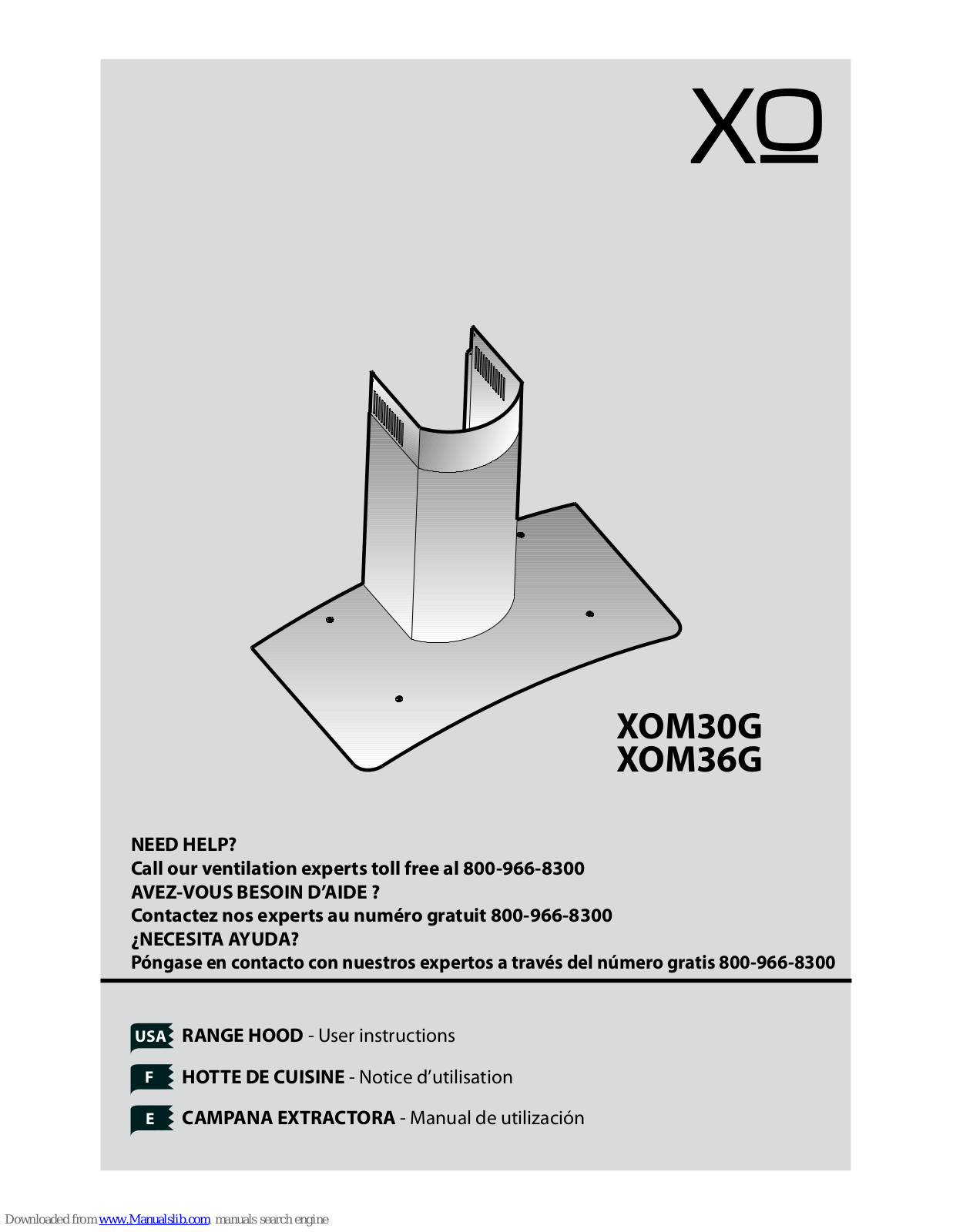 Xo XOM30G User Instructions