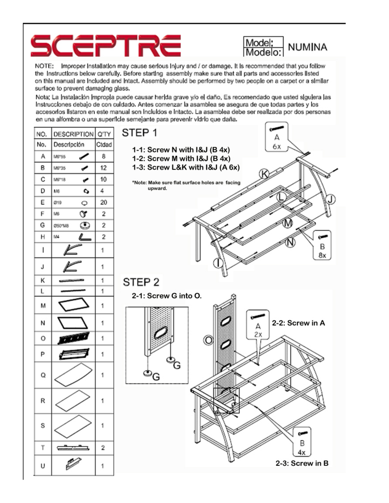 Sceptre Numina User Manual