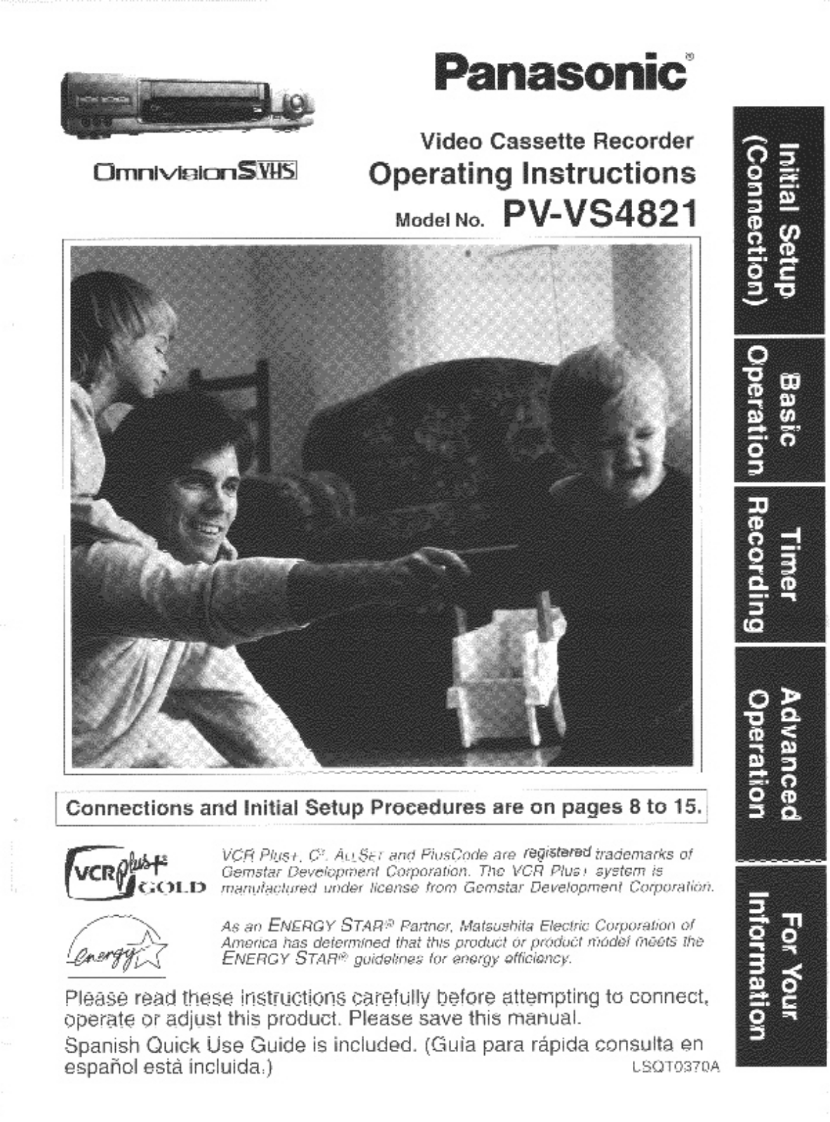 Panasonic PV-VS4821 Operating Instruction