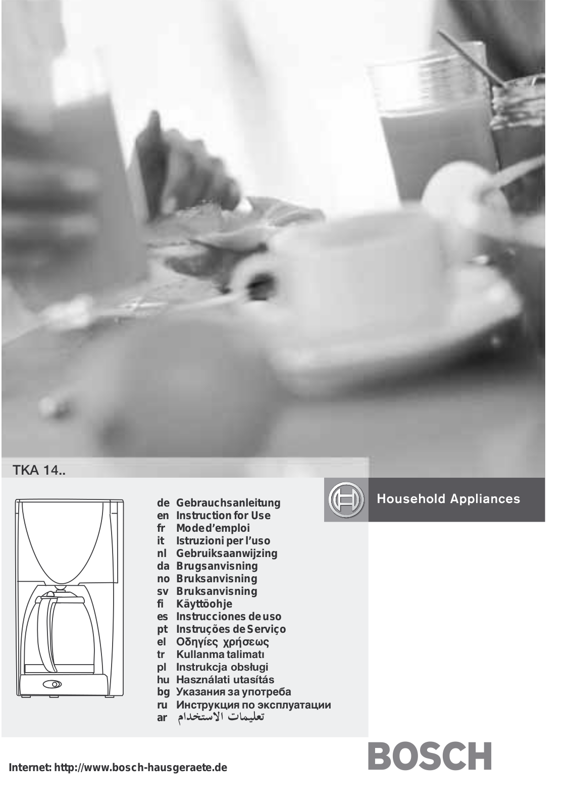 Bosch TKA-1417 User Manual