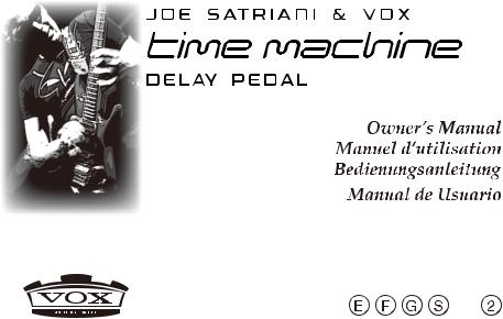 Vox Pedal User Manual