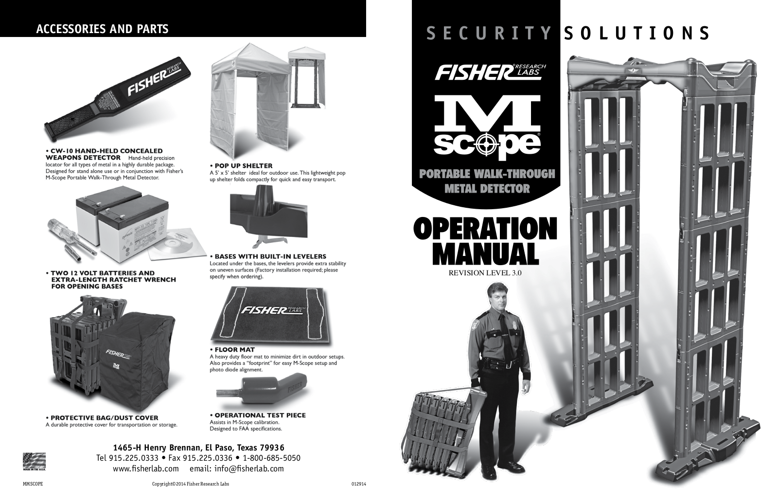 Fisher Research Labs M-Scope Series Operation Manual - ManualMachine.com