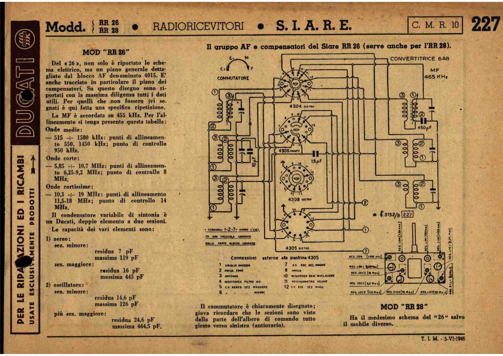 Siare Crosley rr26, rr28 schematic