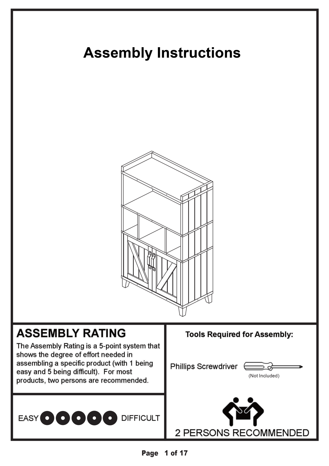 Union Rustic W004846575 Assembly Instructions - ManualMachine.com