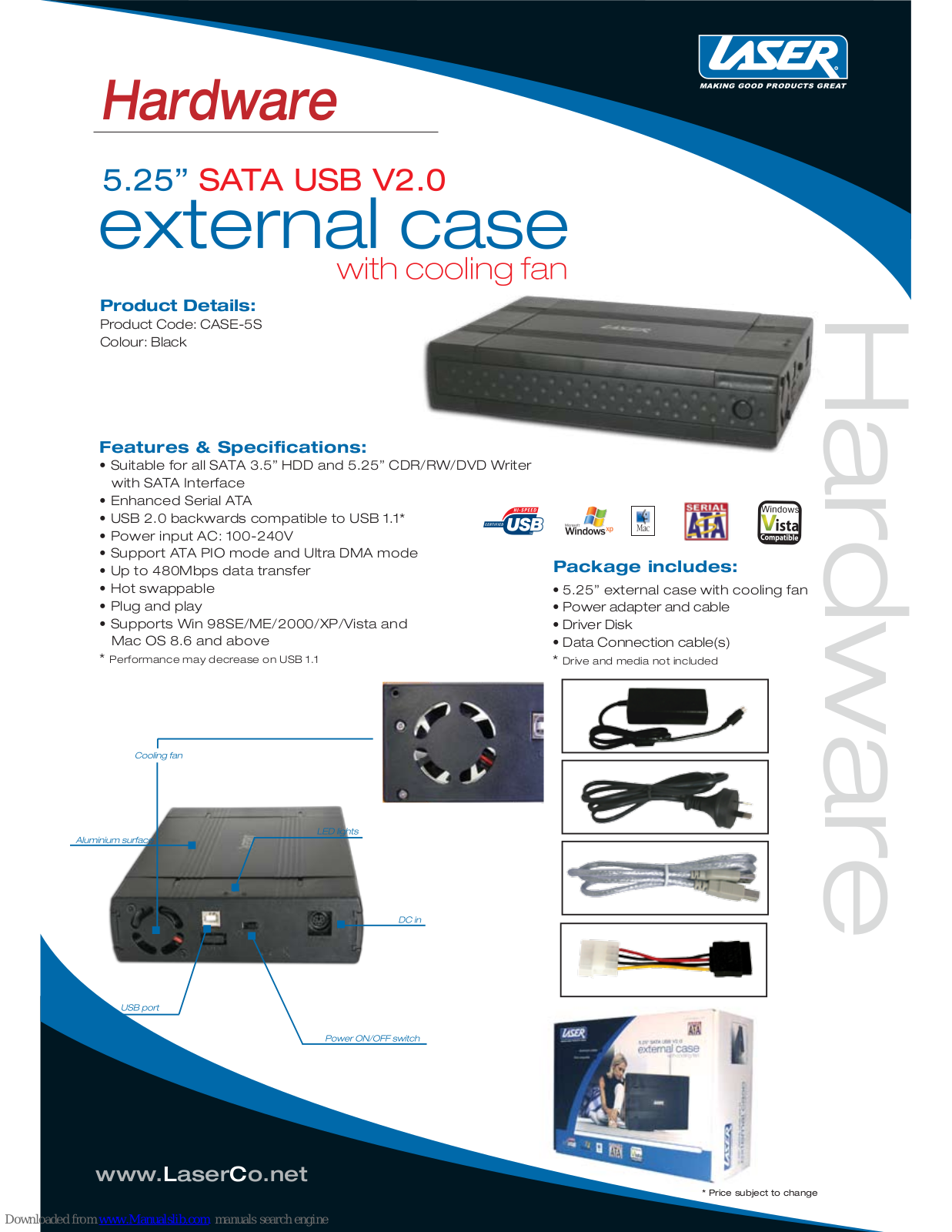 Laser CASE-5S Specifications - ManualMachine.com