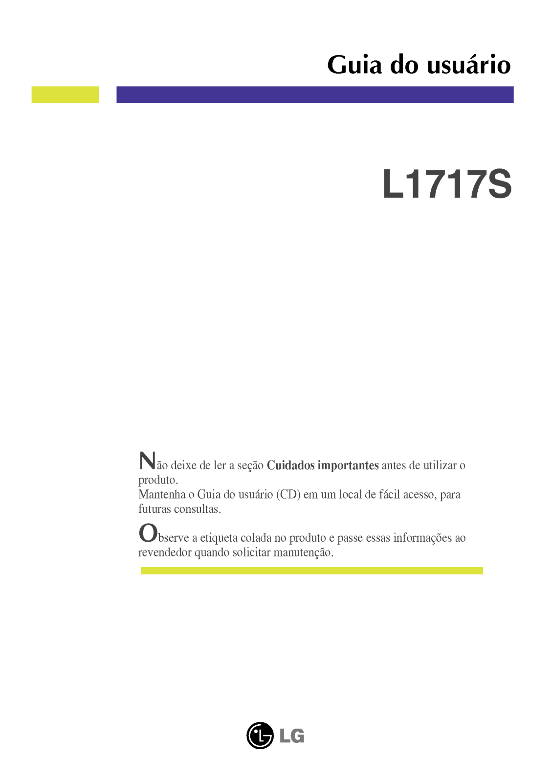 Lg L1717S User Manual