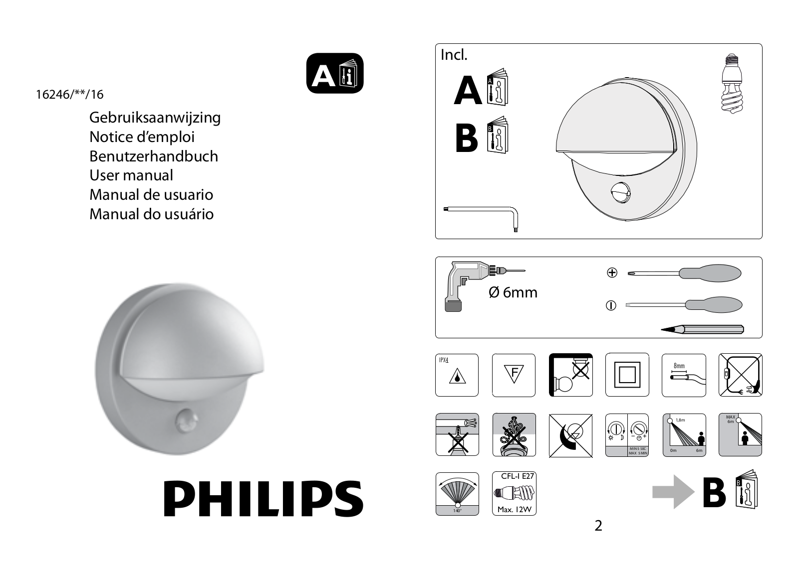 Philips 16246-87-16 Instruction Manual