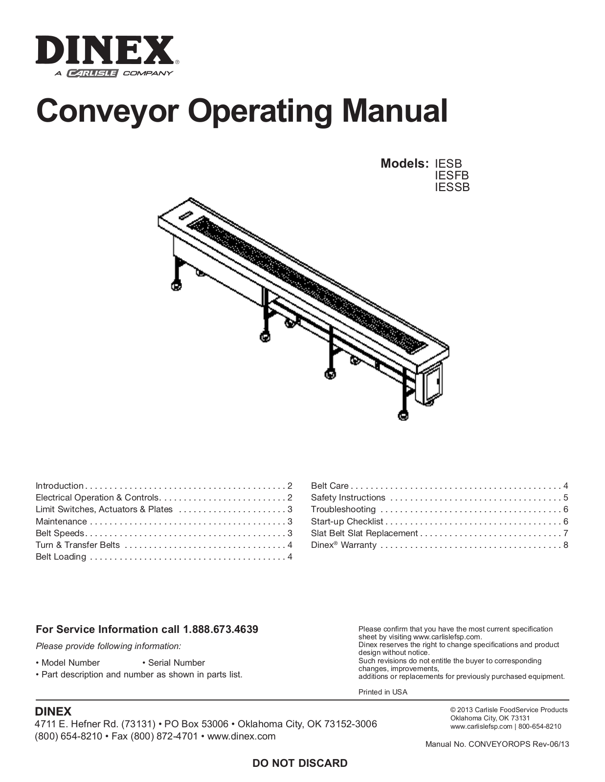 Dinex IESB Installation  Manual