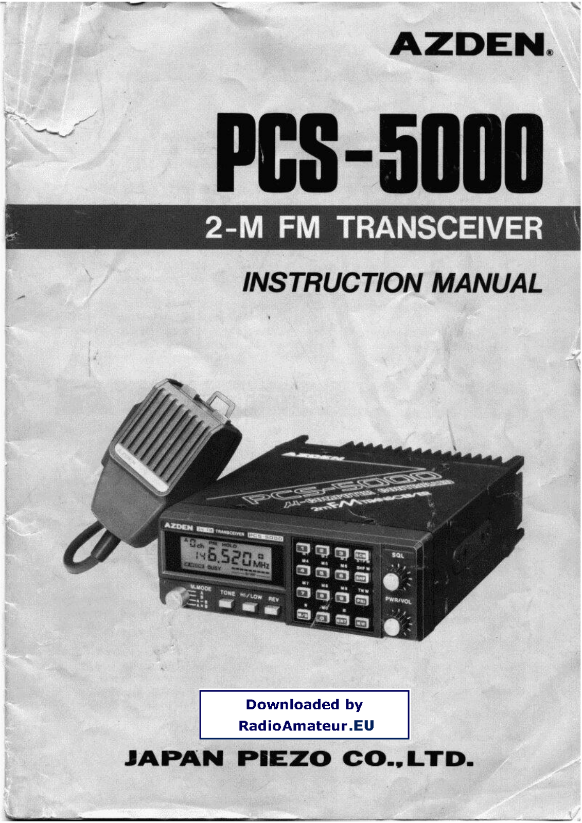 Pozosta AZDEN-PCS-5000 User Manual