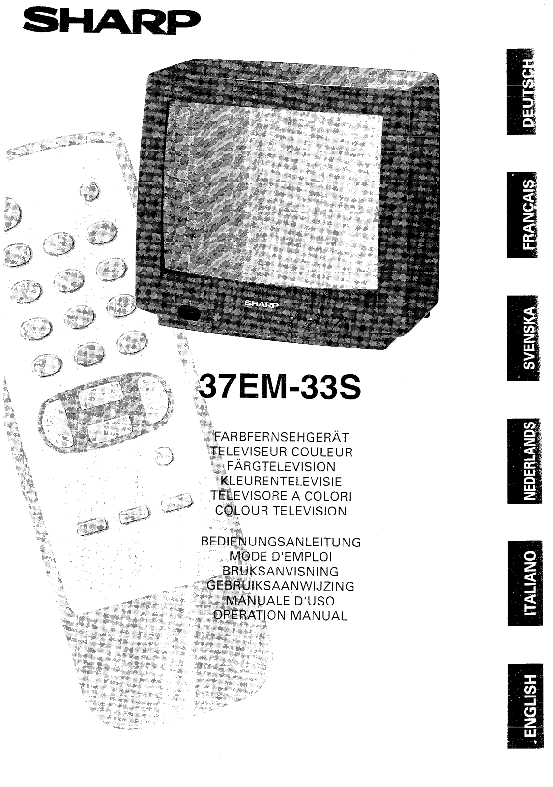 SHARP 37EM-33S User Manual