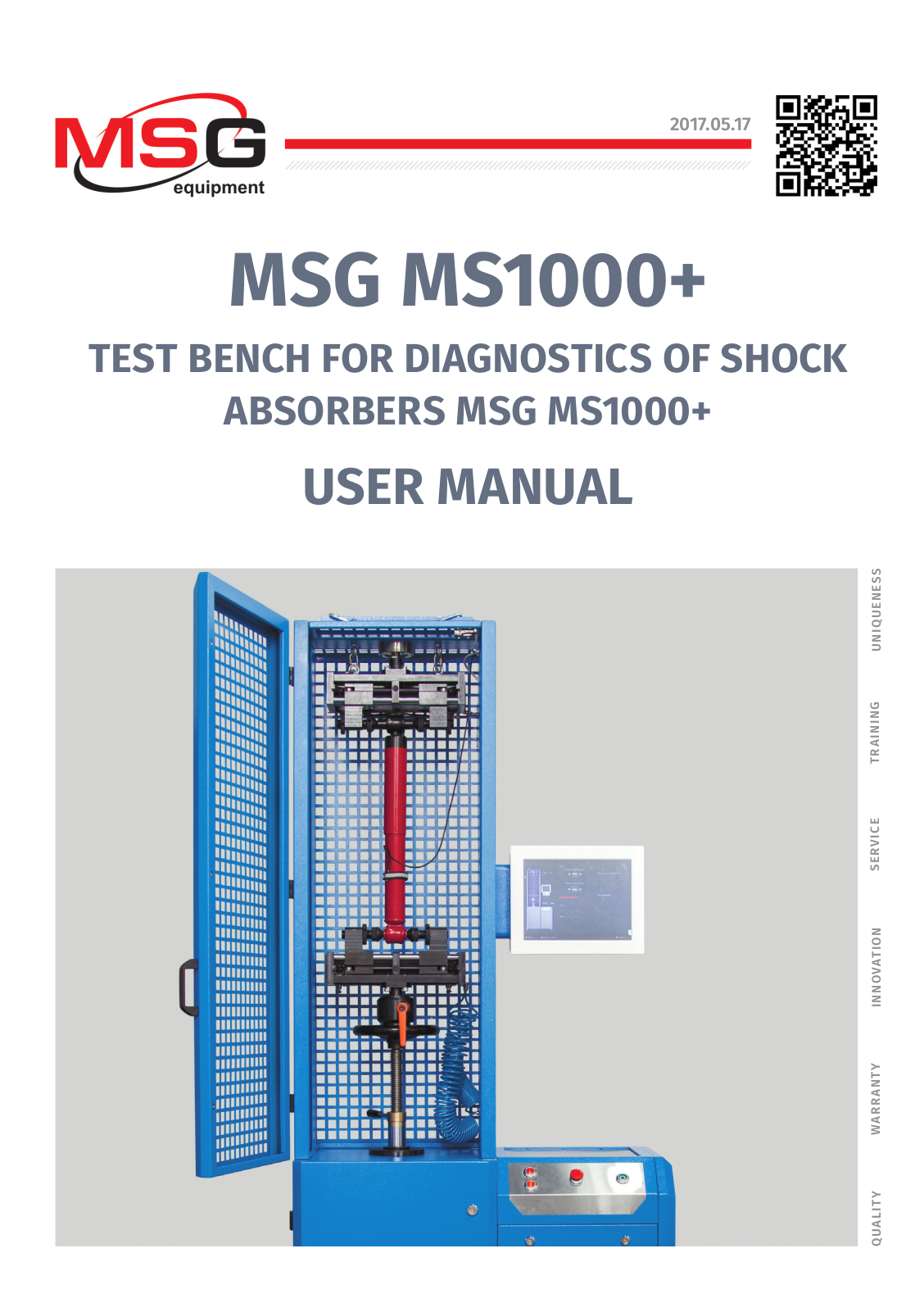 MSG Equipment MS1000+ User Manual